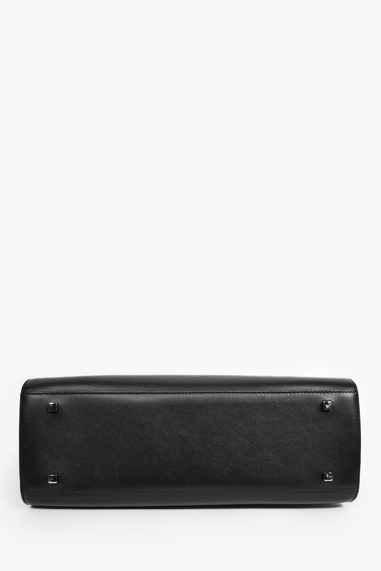 Delvaux Black Leather 'Tempete' GM Top Handle Bag
