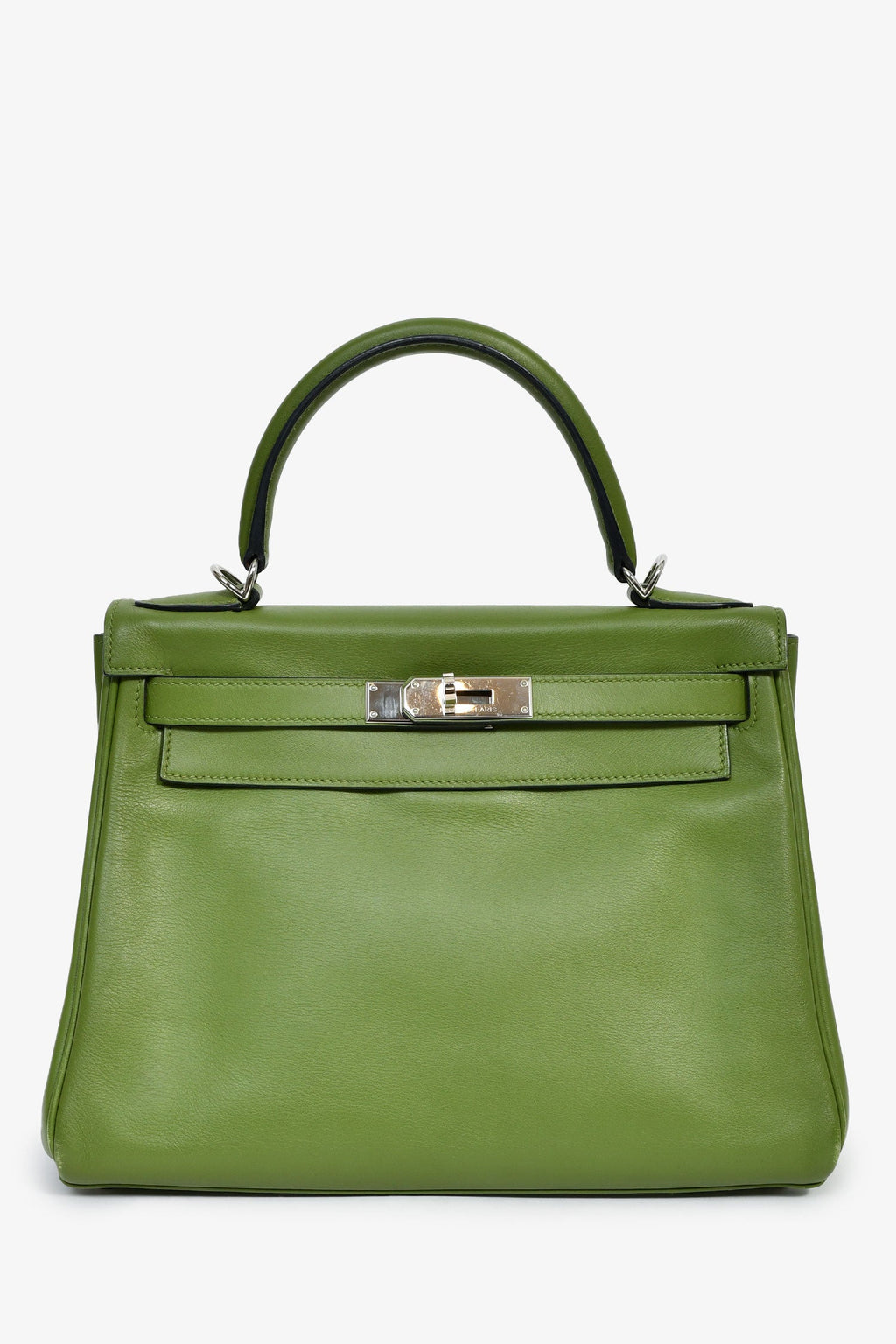Hermès 2009 Green Pelouse Swift Leather Retourne Kelly 28