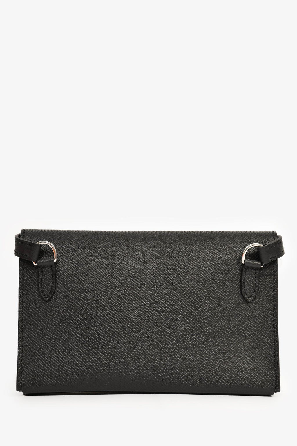 Hermès 2023 Black Epsom Leather 'Hermèsnap' Wallet