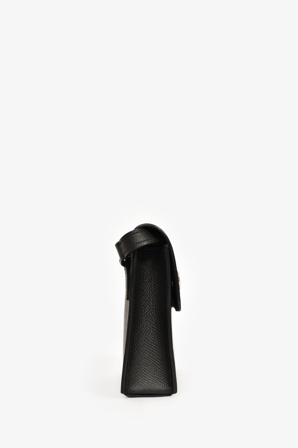 Hermès 2023 Black Epsom Leather 'Hermèsnap' Wallet