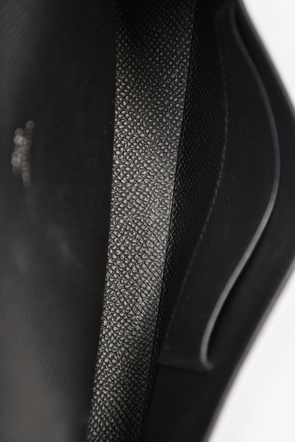 Hermès 2023 Black Epsom Leather 'Hermèsnap' Wallet