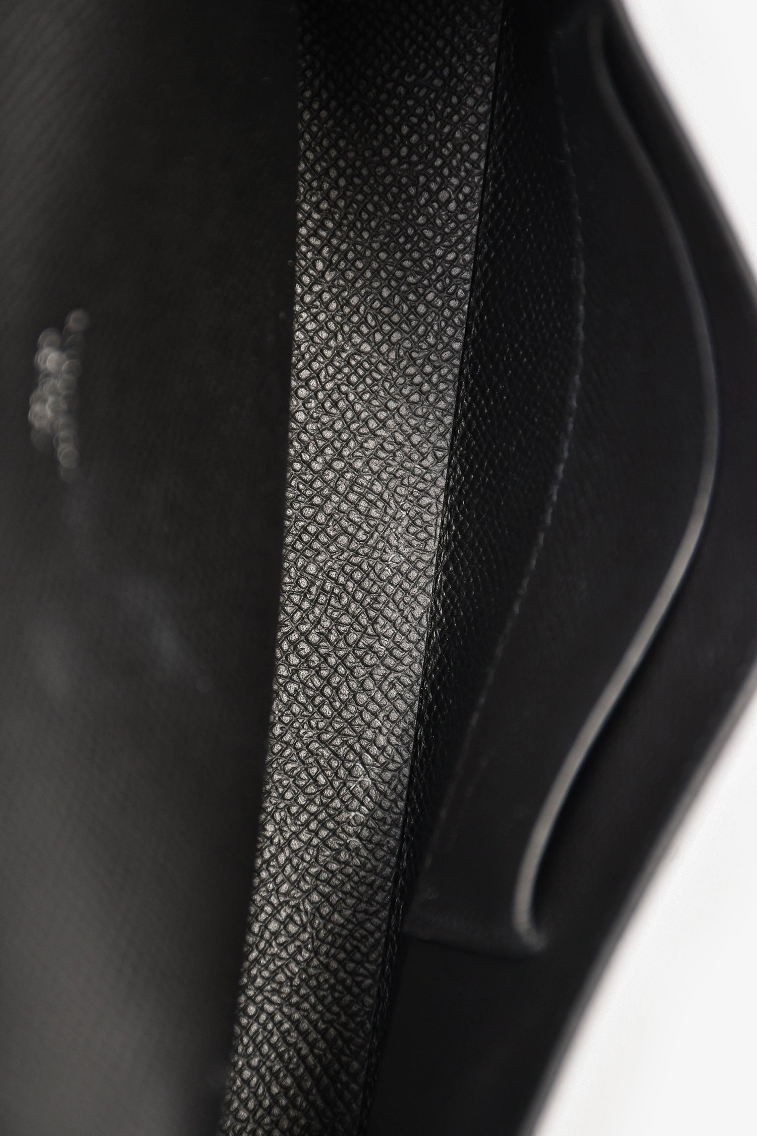 Hermès 2023 Black Epsom Leather 'Hermèsnap' Wallet