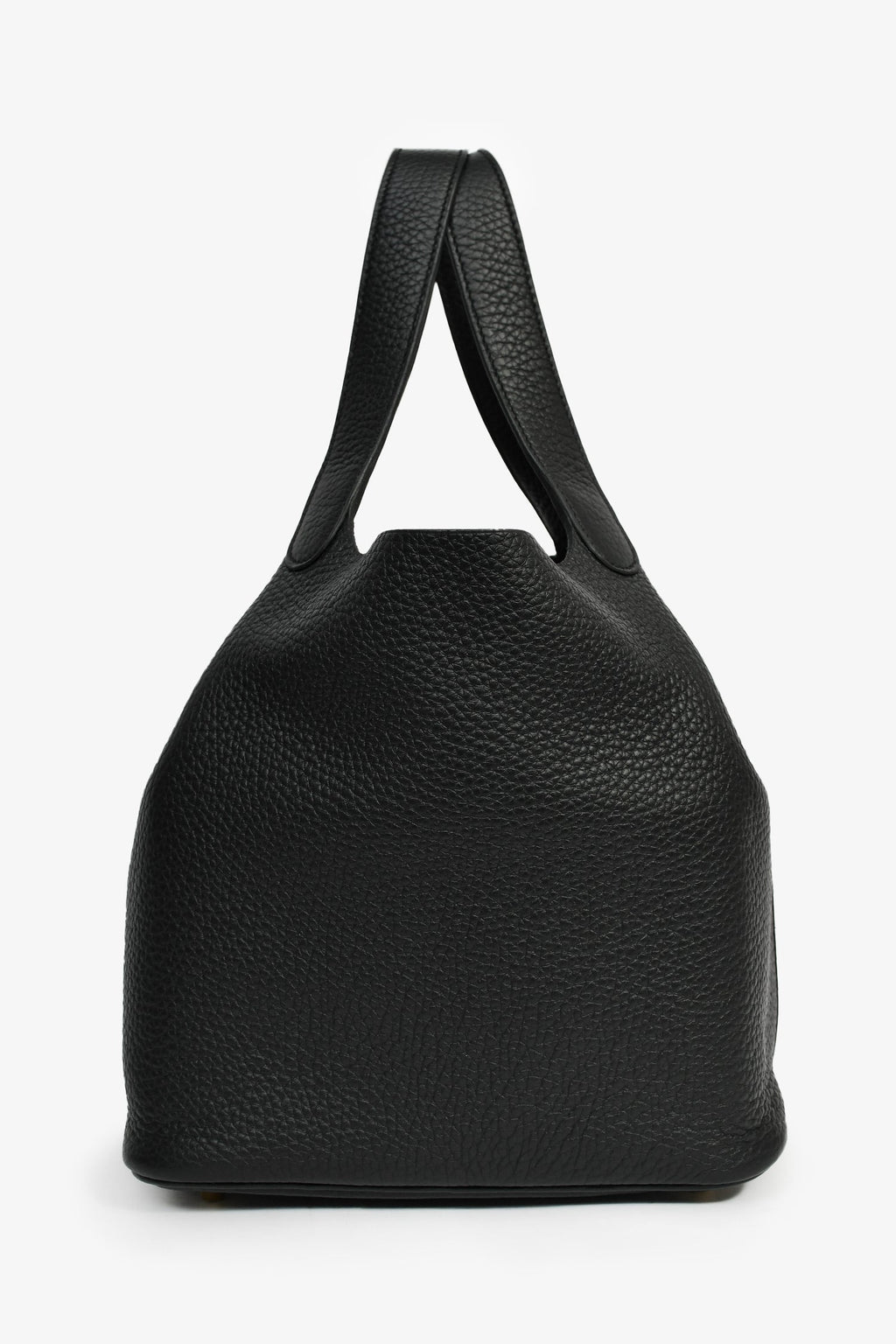 Hermès 2021 Black Clemence Leather Picotin 22