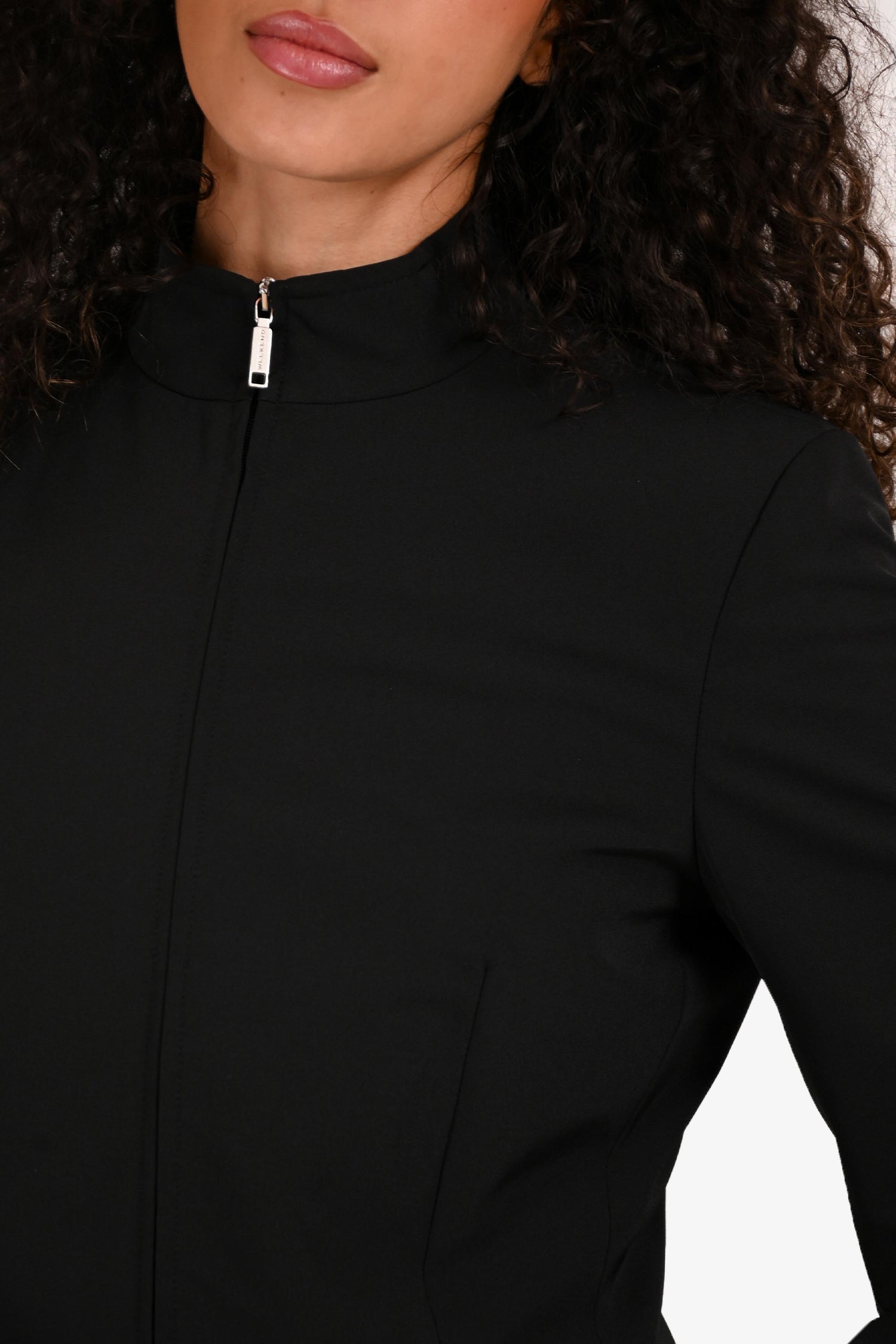 Weekend Max Mara Black Nylon Zip Jacket Size 6