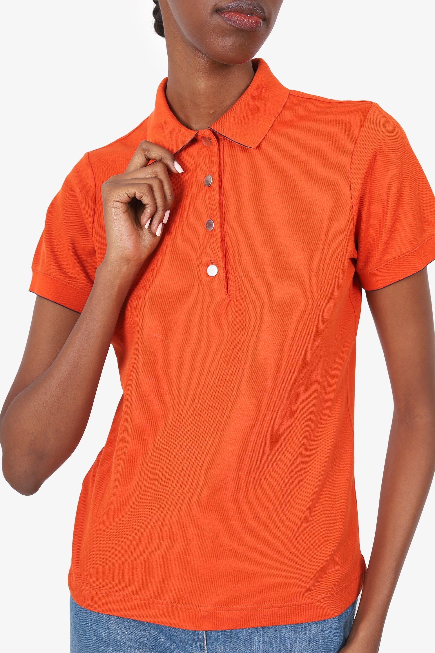Hermès Orange Polo Top Size XS