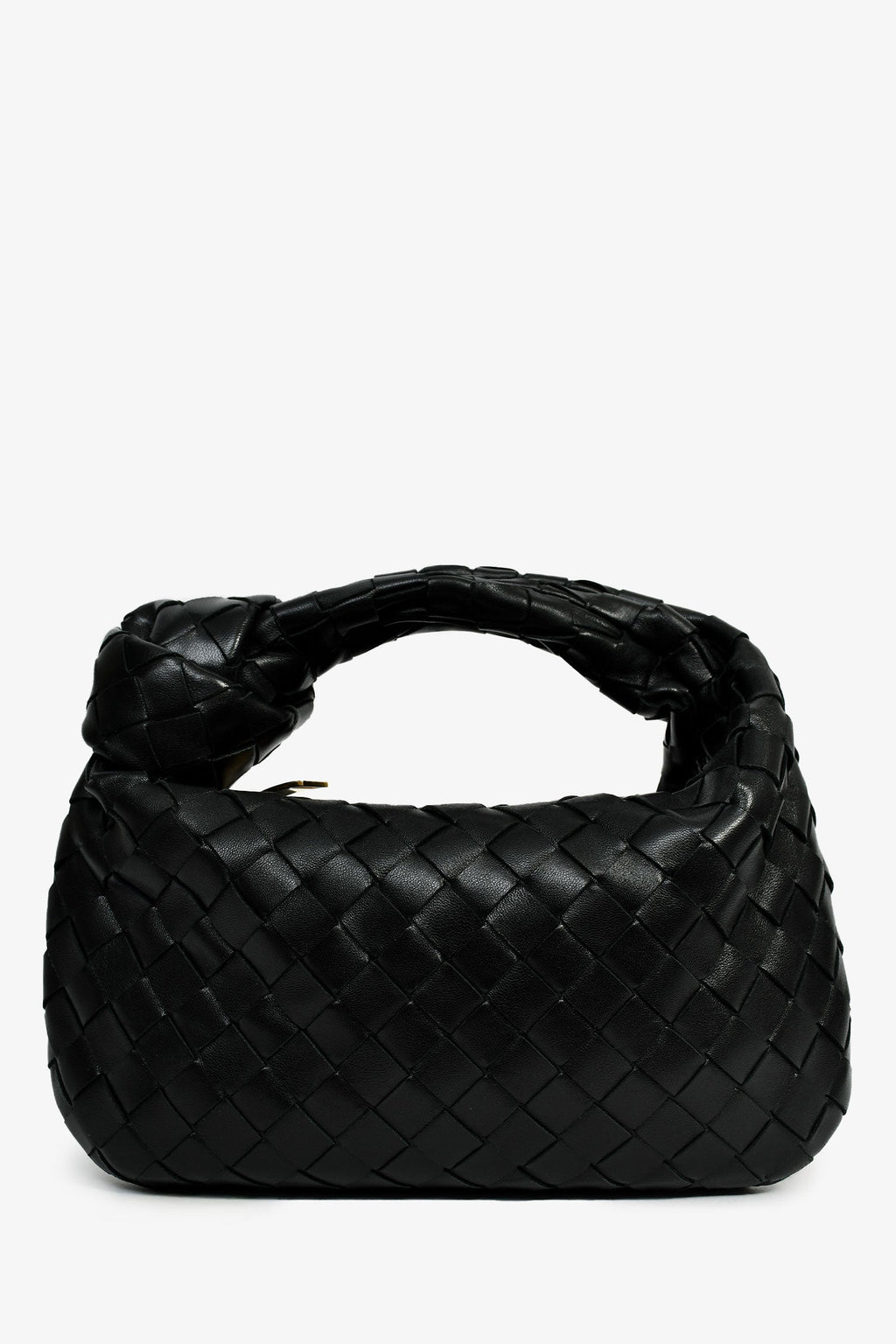 Bottega Veneta Black Intrecciato Leather Mini Jodie