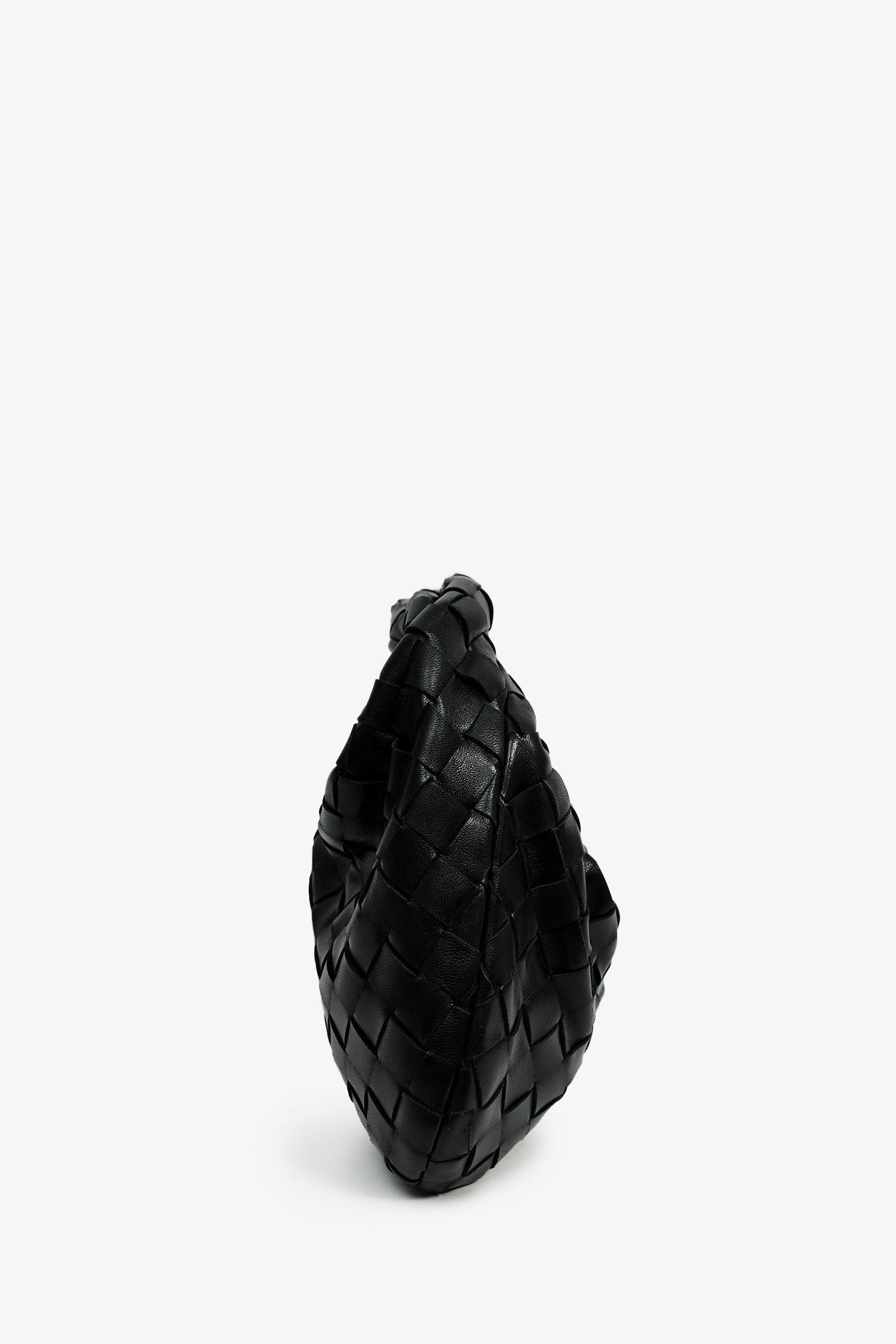 Bottega Veneta Black Intrecciato Leather Mini Jodie