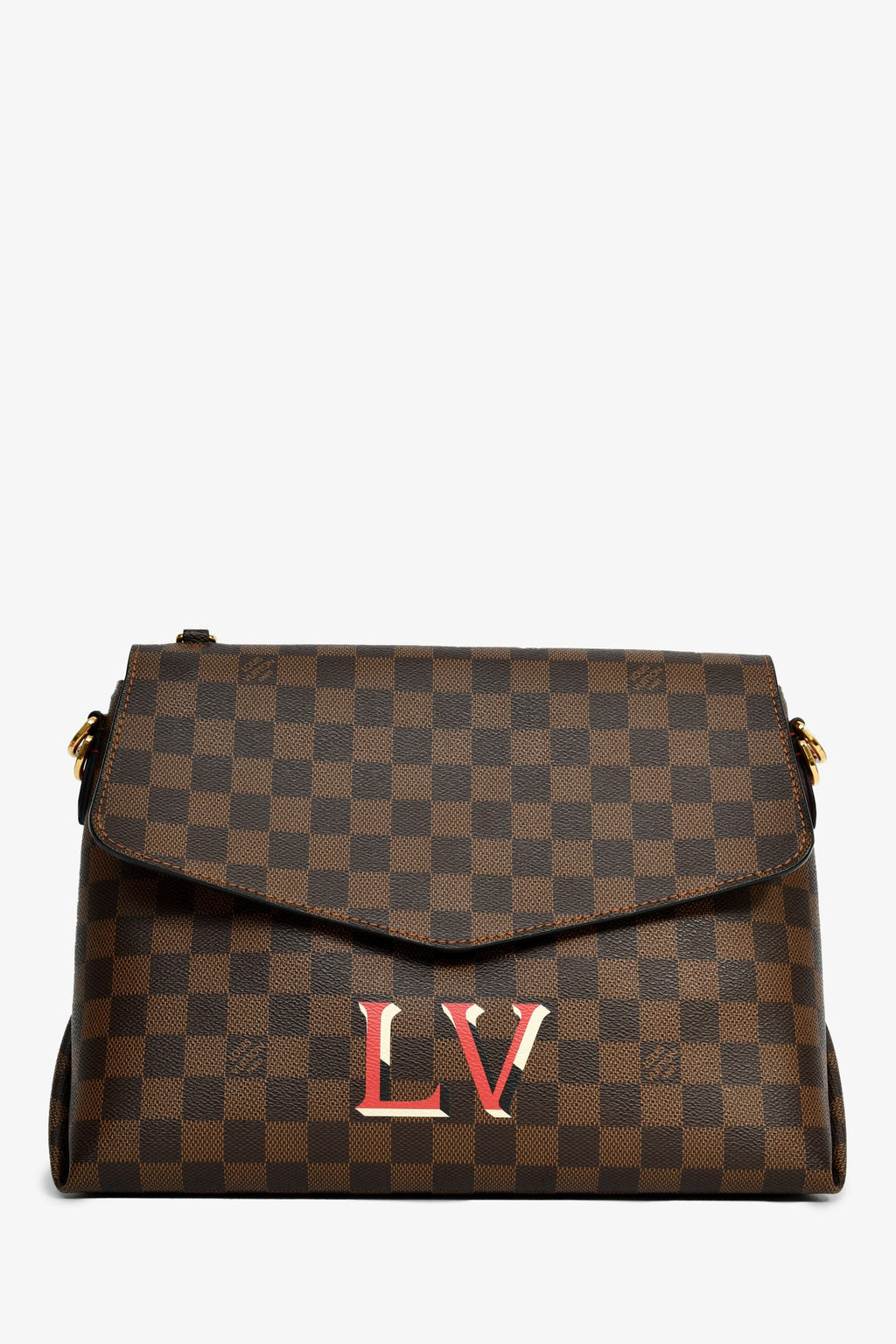 Louis Vuitton Brown Beaubourg MM Logo Crossbody Bag