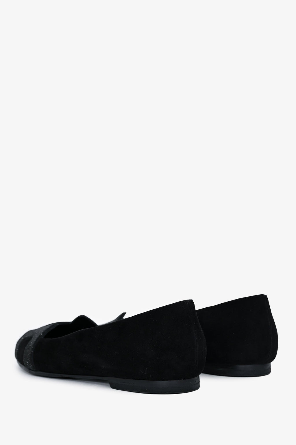 Hermès Black Suede Leather Crystal Embellished H Logo Nice Flats Size 40