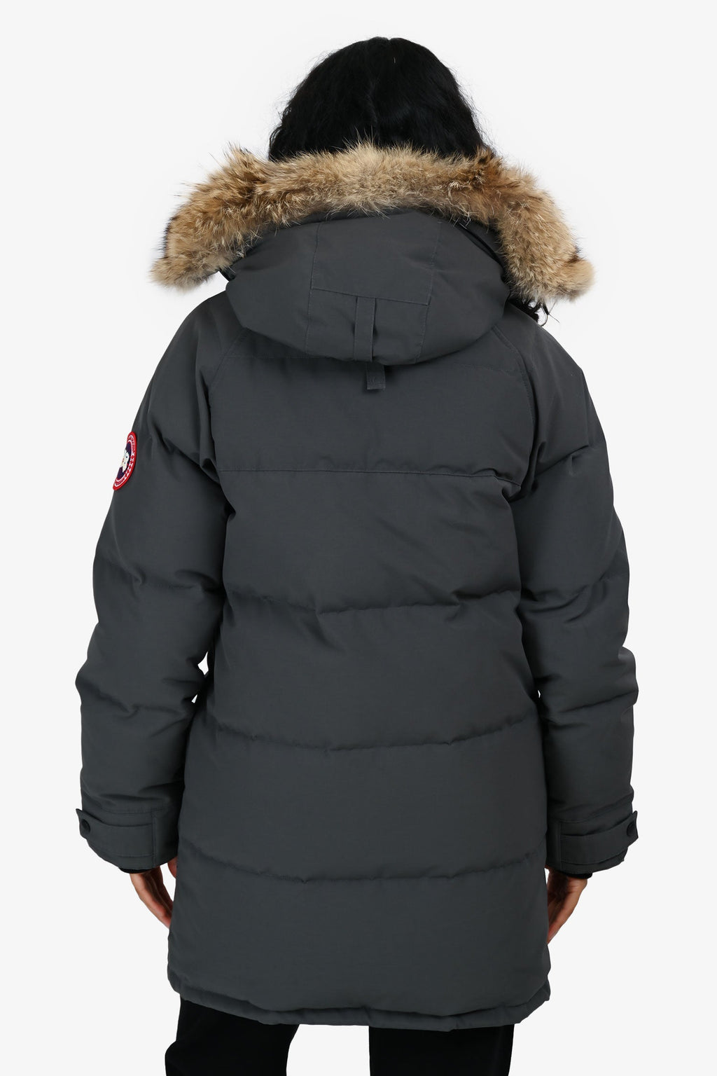 Canada Goose Grey Trillium Parka with Fur Trimmed Hood Size S