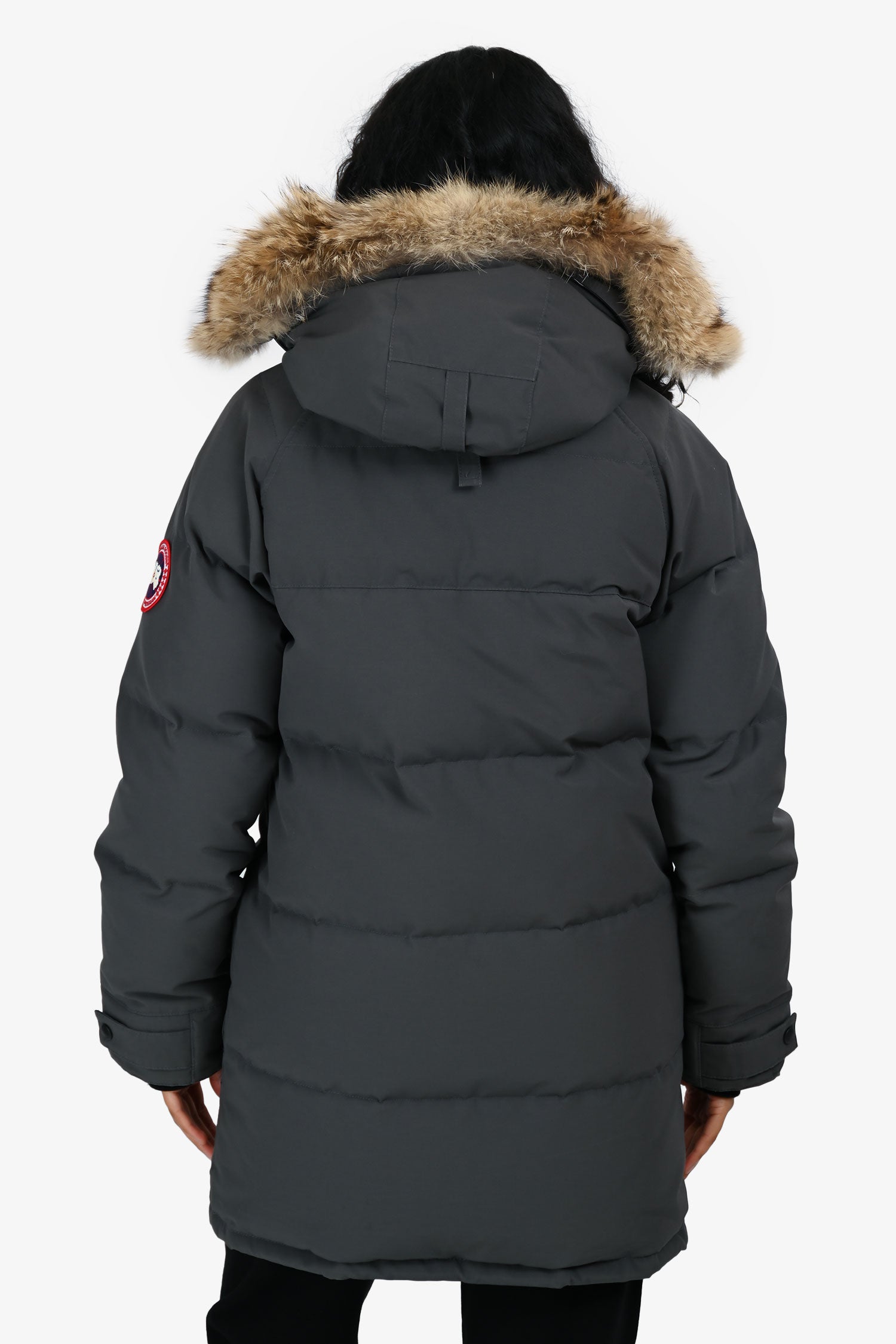 Canada Goose Grey Trillium Parka with Fur Trimmed Hood Size S