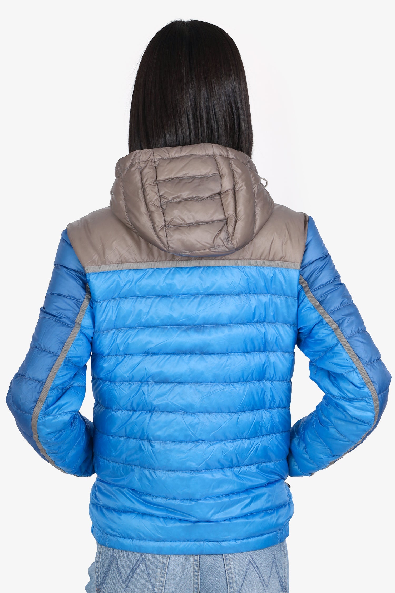Moncler Blue Nylon Arsenal Lightweight Puffer Jacket Size 1