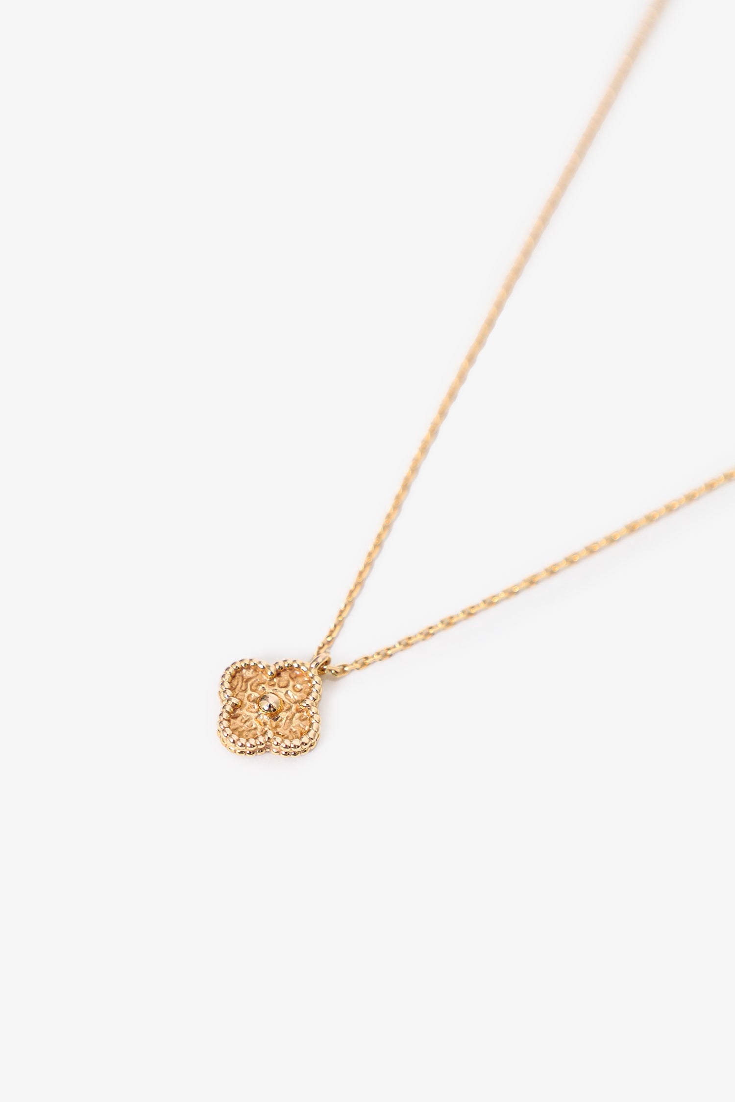 Van Cleef & Arpels 18K Gold Sweet Alhambra Pendant Necklace