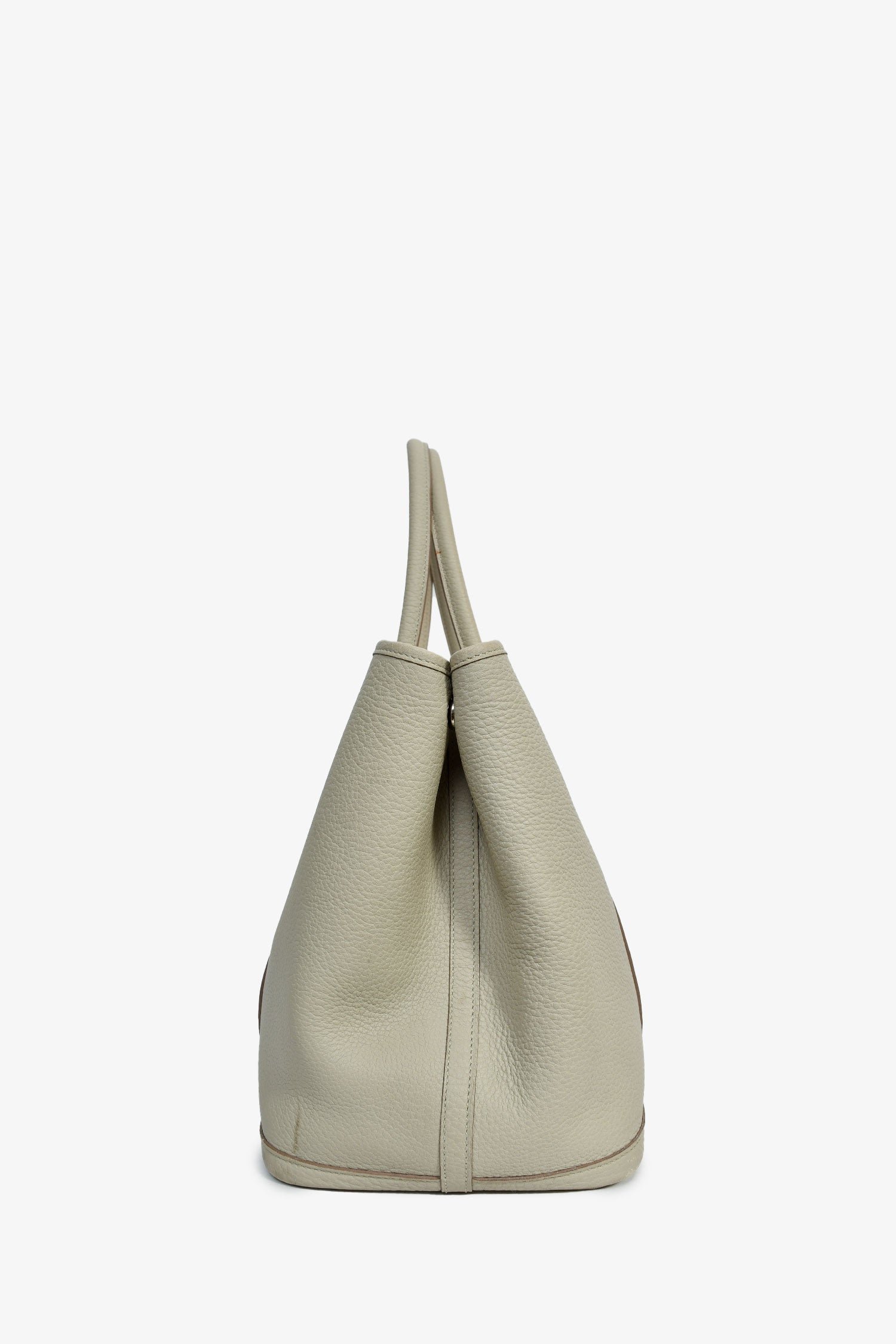 Hermès 2020 Pearl Grey Leather Garden Party 36