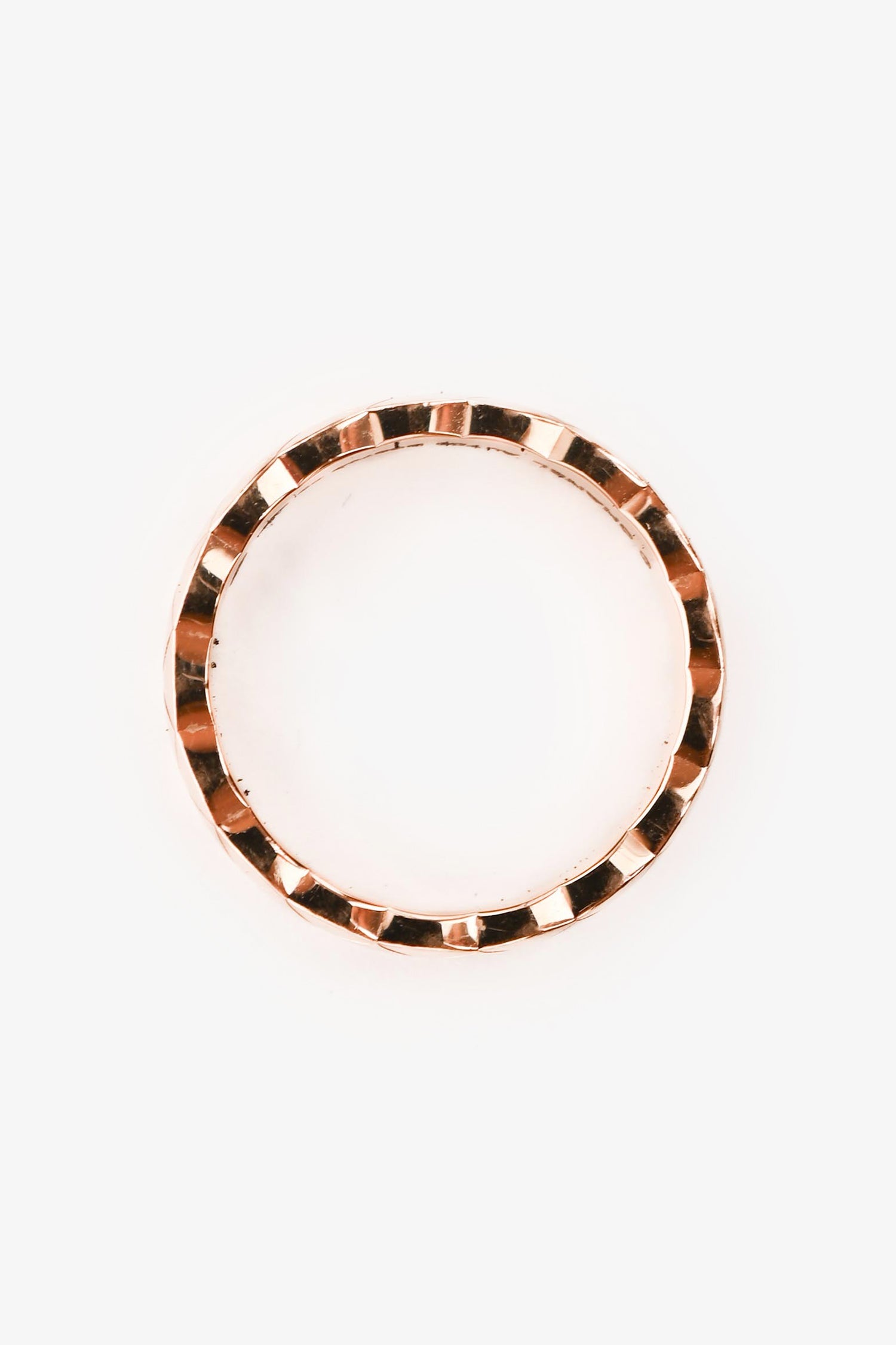 Pre-Loved Chanel™ 18k Yellow Gold Coco Crush Band Ring Size 49