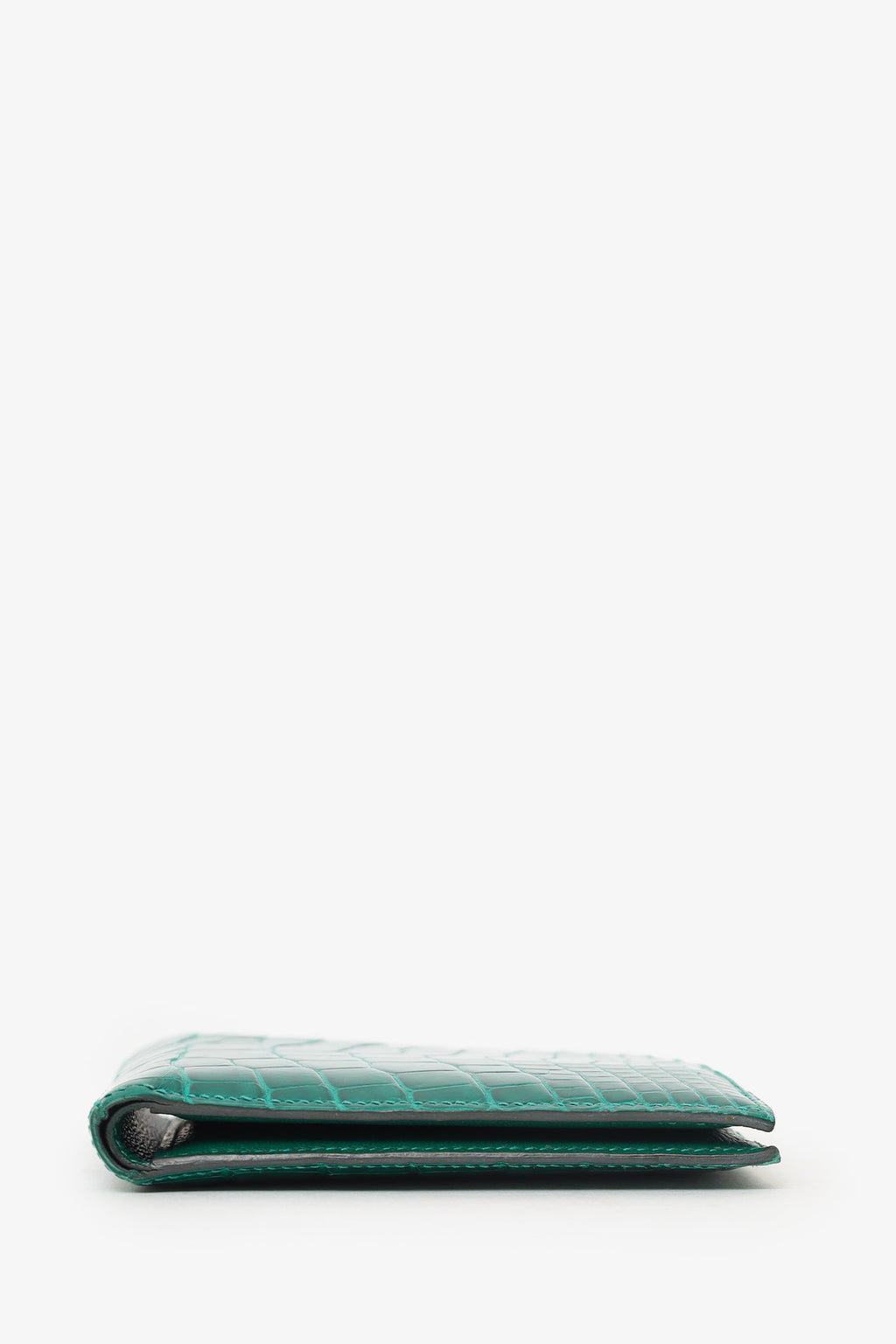 Hermès 2019 Green Alligator MC2 Copernic Bifold Wallet