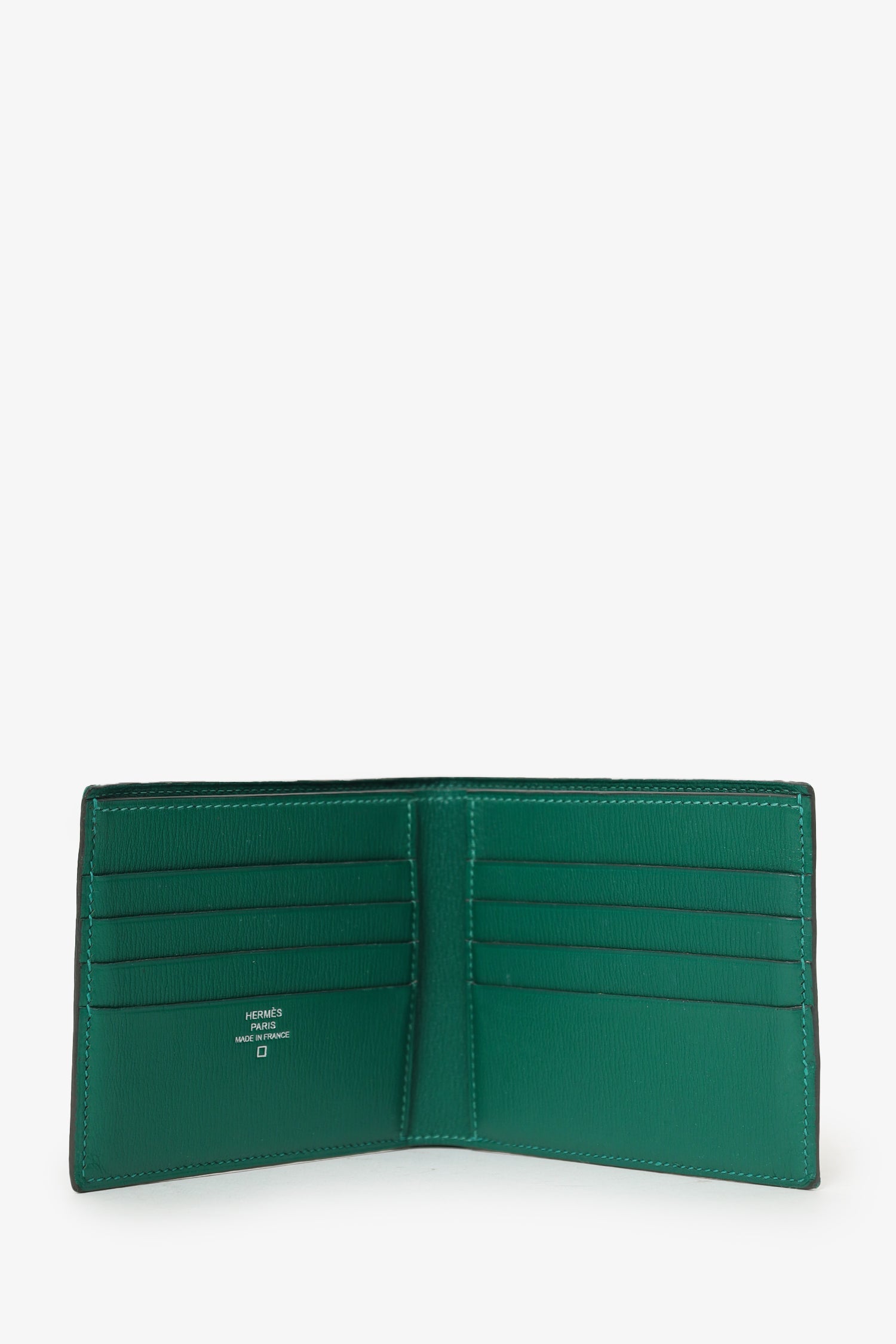 Hermès 2019 Green Alligator MC2 Copernic Bifold Wallet