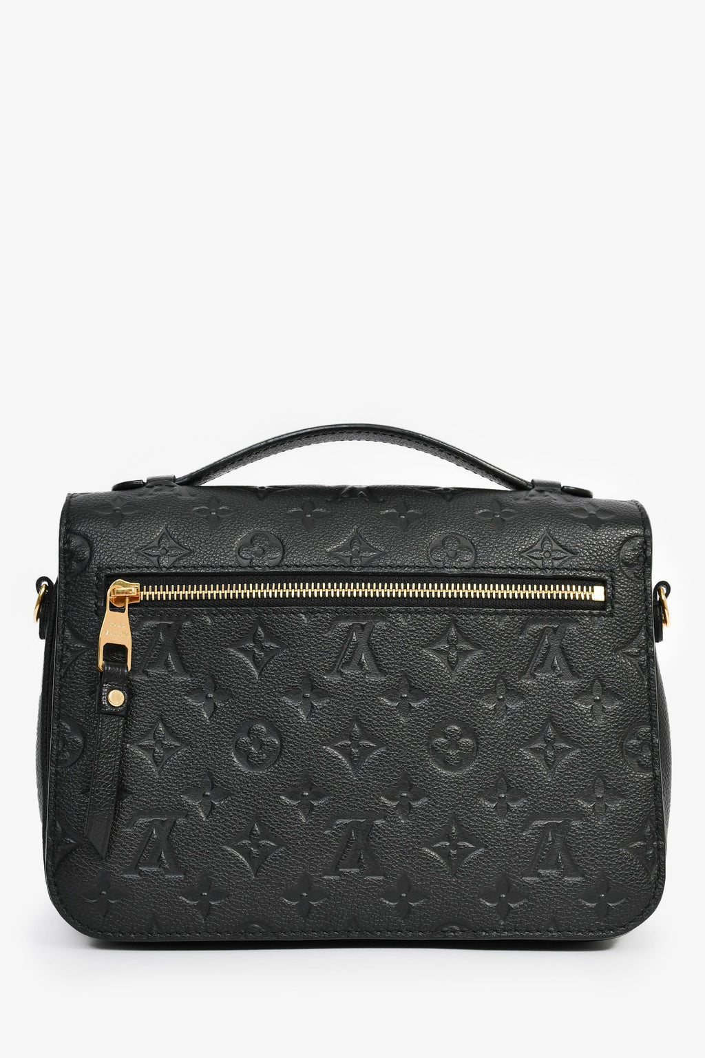 Louis Vuitton Black Monogram Leather Pochette Metis Handbag