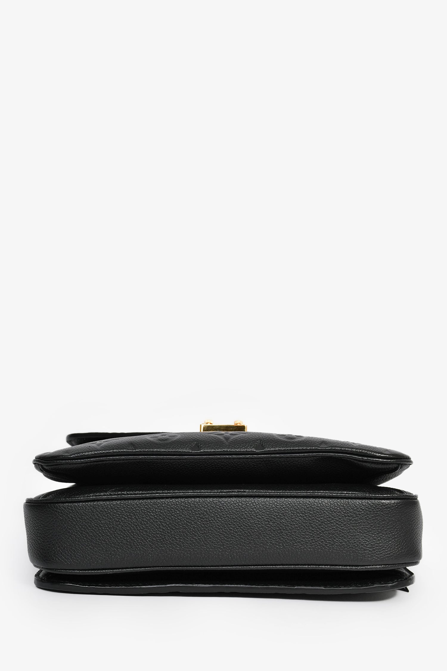 Louis Vuitton Black Monogram Leather Pochette Metis Handbag