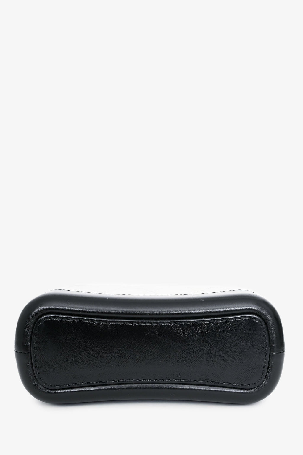 Pre-Loved Chanel™ 2017-18 White/Black Lambskin Small Gabrielle Chain Bag
