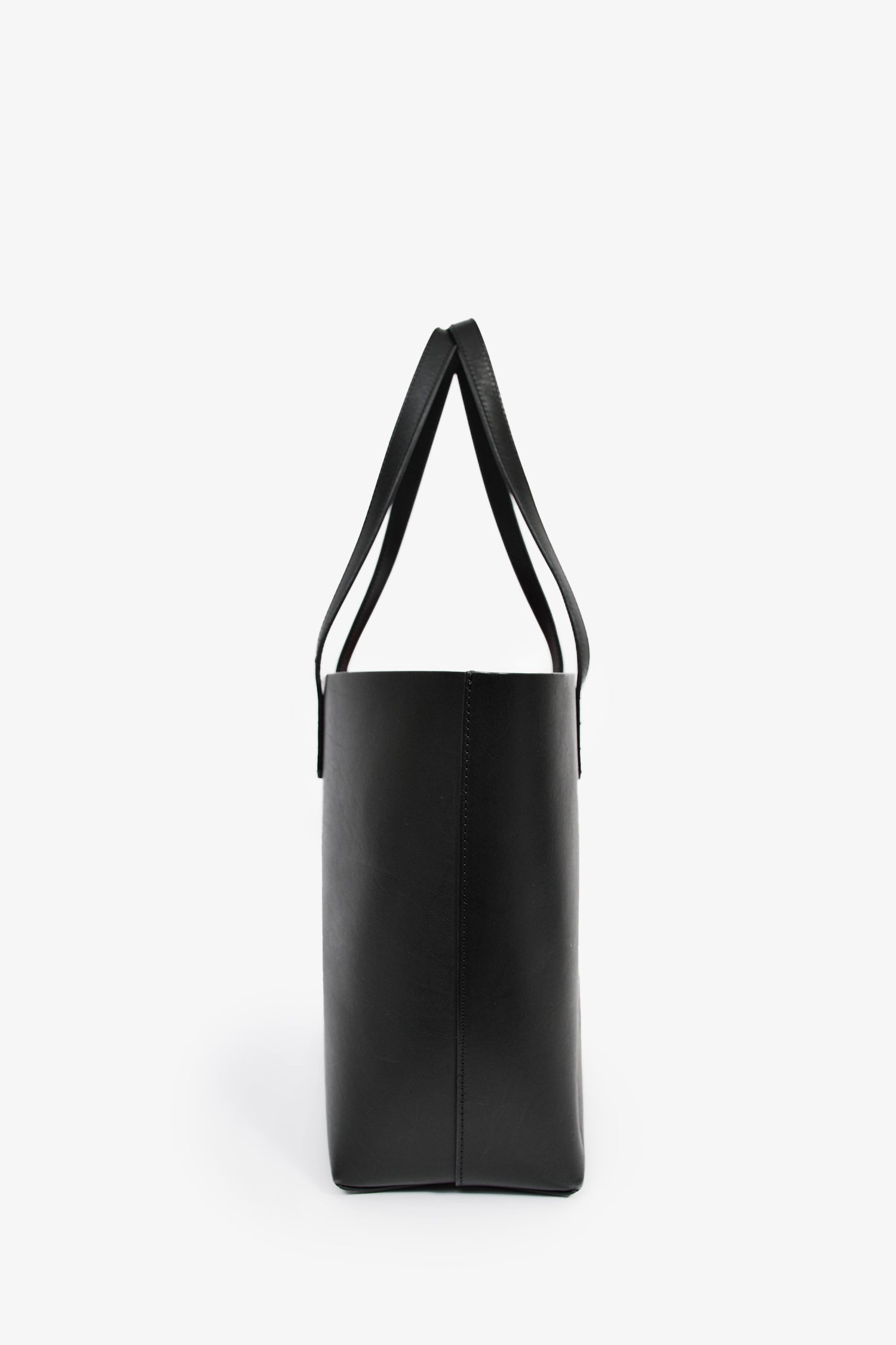 Mansur Gavriel Black/Red Leather Tote Bag