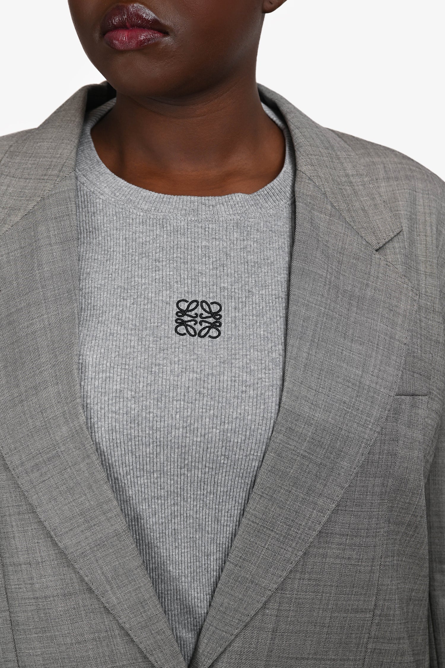 Max Mara Grey Single Breast Blazer Size 8