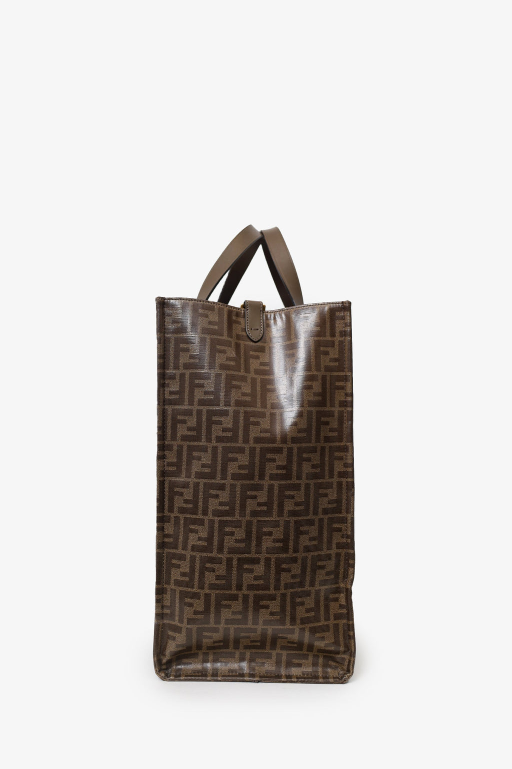 Fendi Brown FF Monogram Large Tote Bag