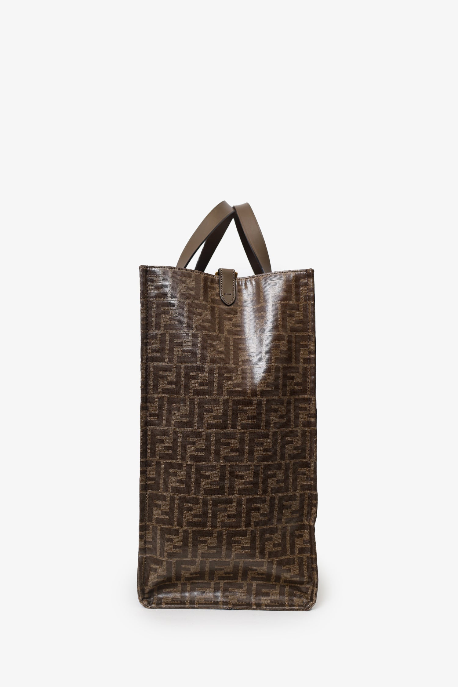 Fendi Brown FF Monogram Large Tote Bag