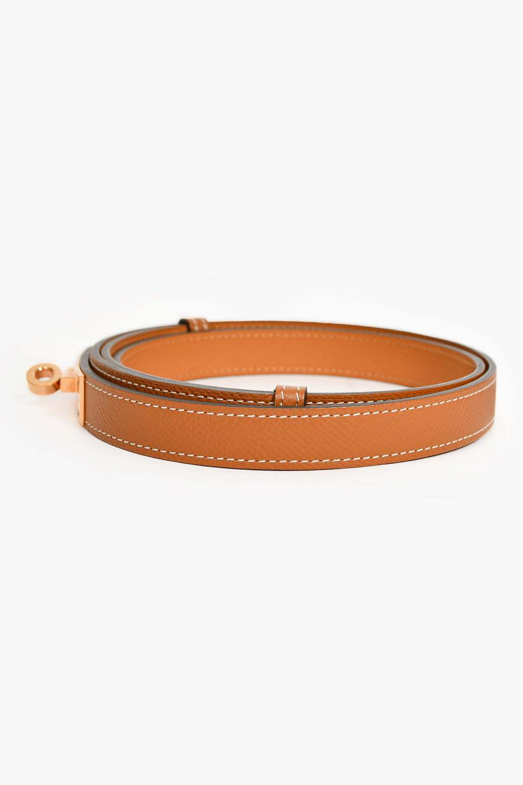 Hermès 2016 Gold Epsom Leather Kelly 18 Belt