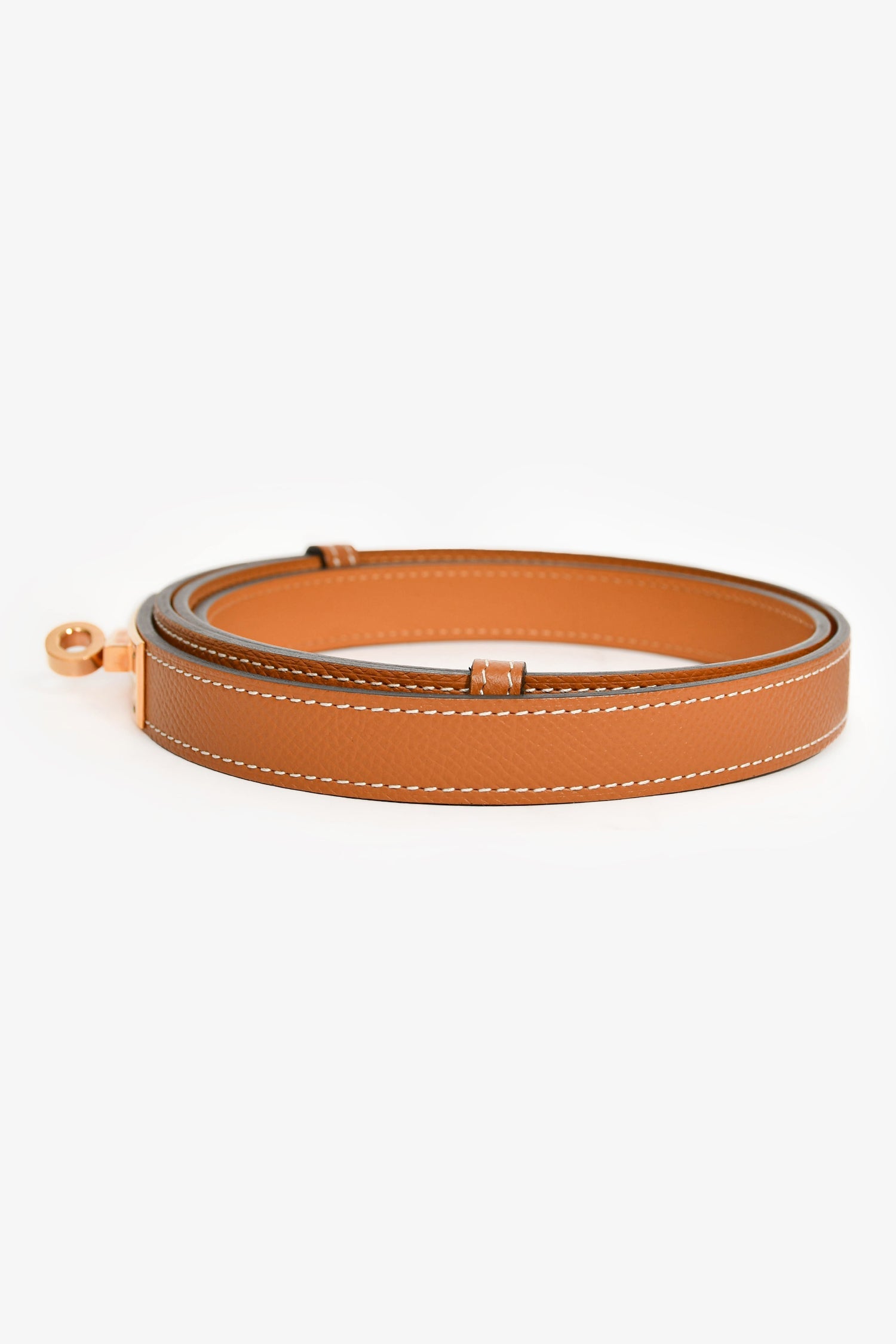 Hermès 2016 Gold Epsom Leather Kelly 18 Belt