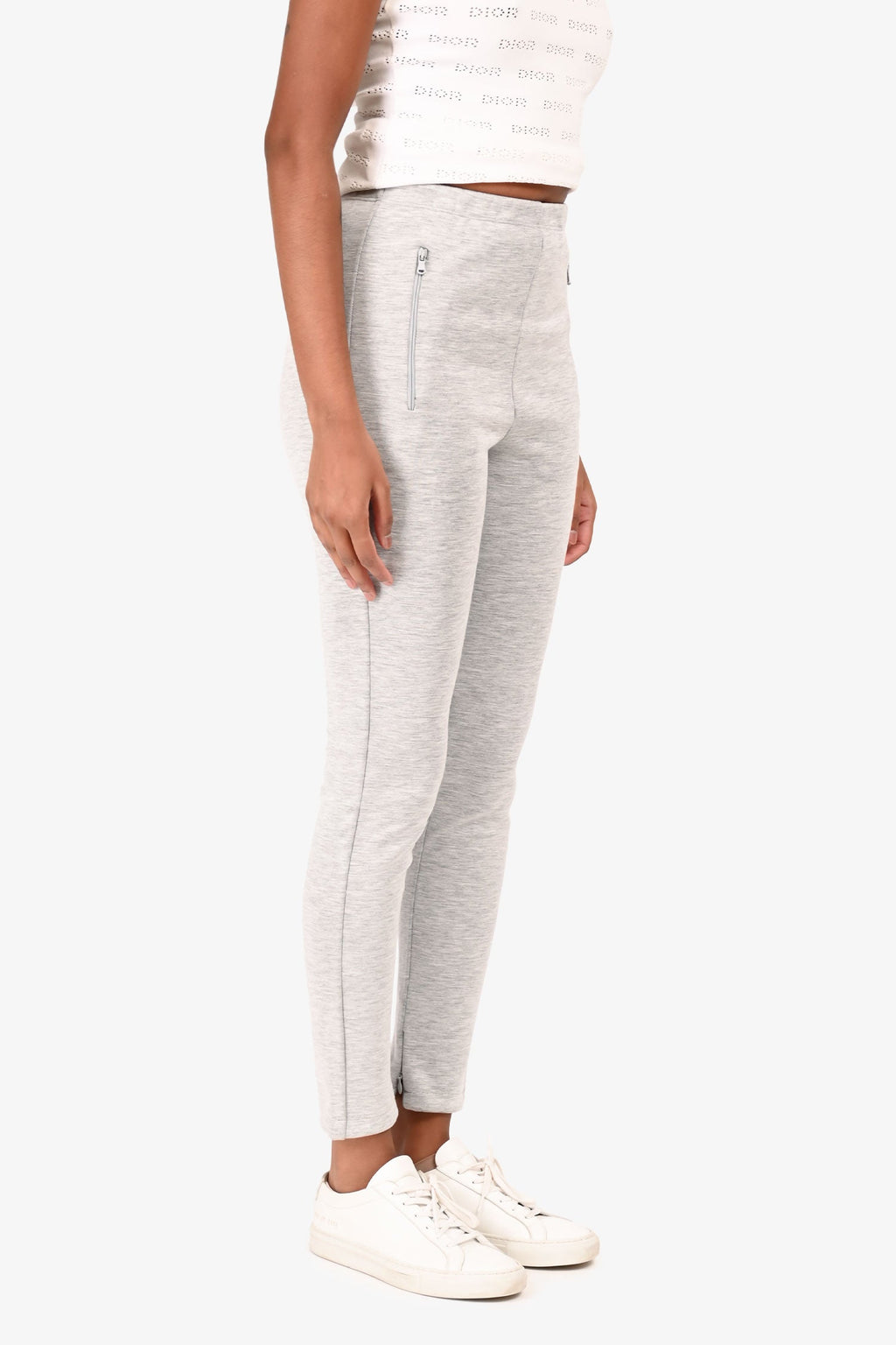 Wardrobe NYC Grey Ankle Zip Leggings Size XS