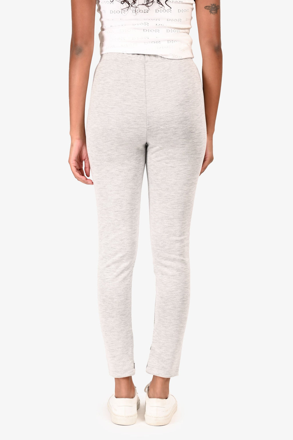 Wardrobe NYC Grey Ankle Zip Leggings Size XS