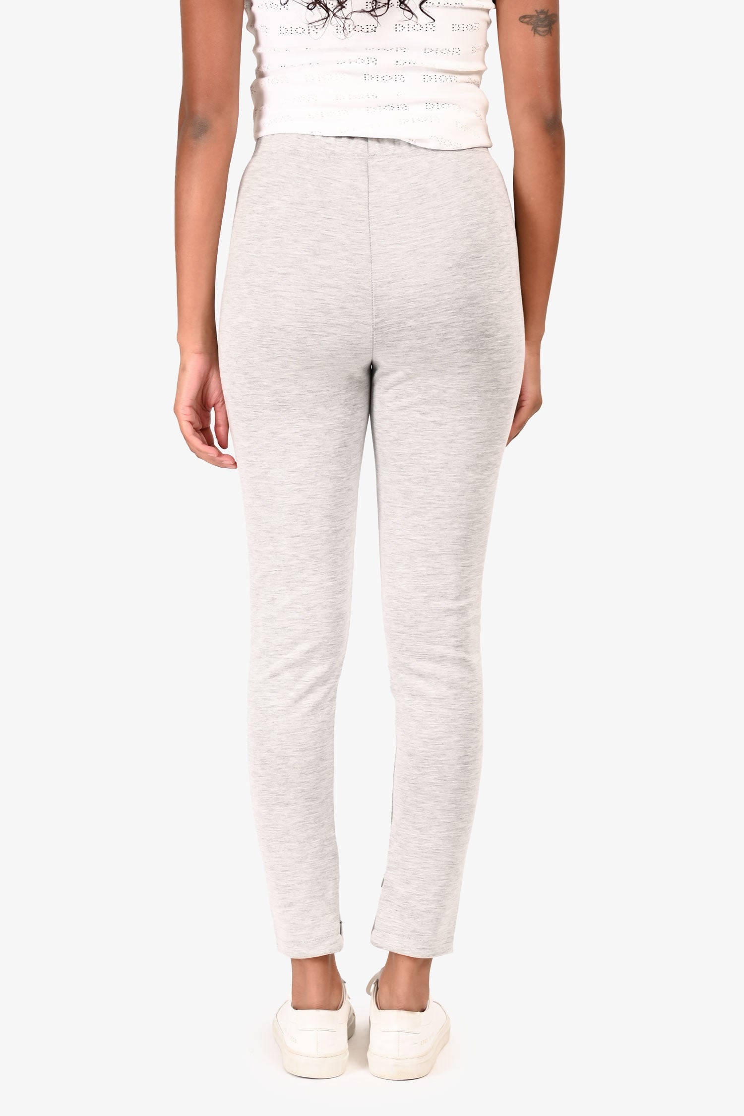 Wardrobe NYC Grey Ankle Zip Leggings Size XS