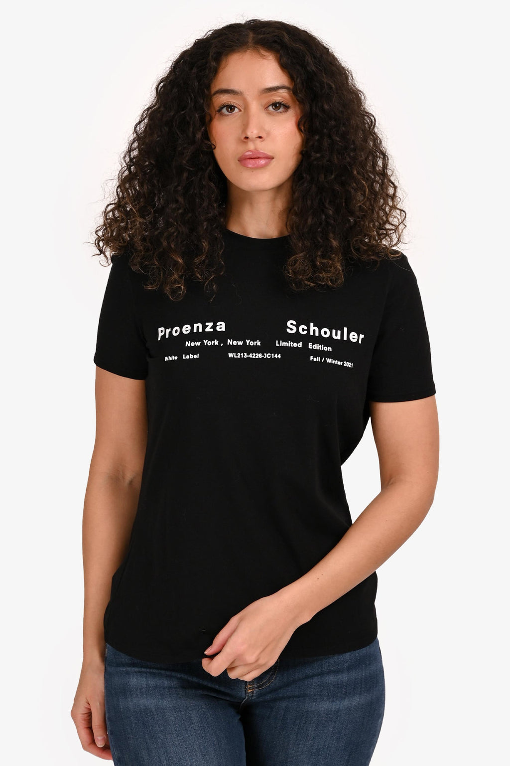 Proenza Schouler Black PSWL Care Label T-Shirt Size M