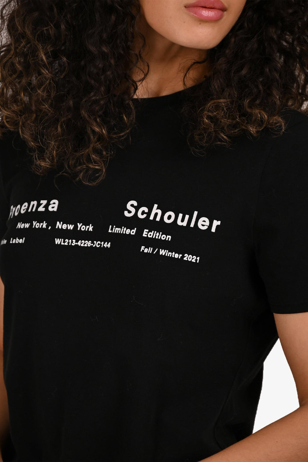 Proenza Schouler Black PSWL Care Label T-Shirt Size M