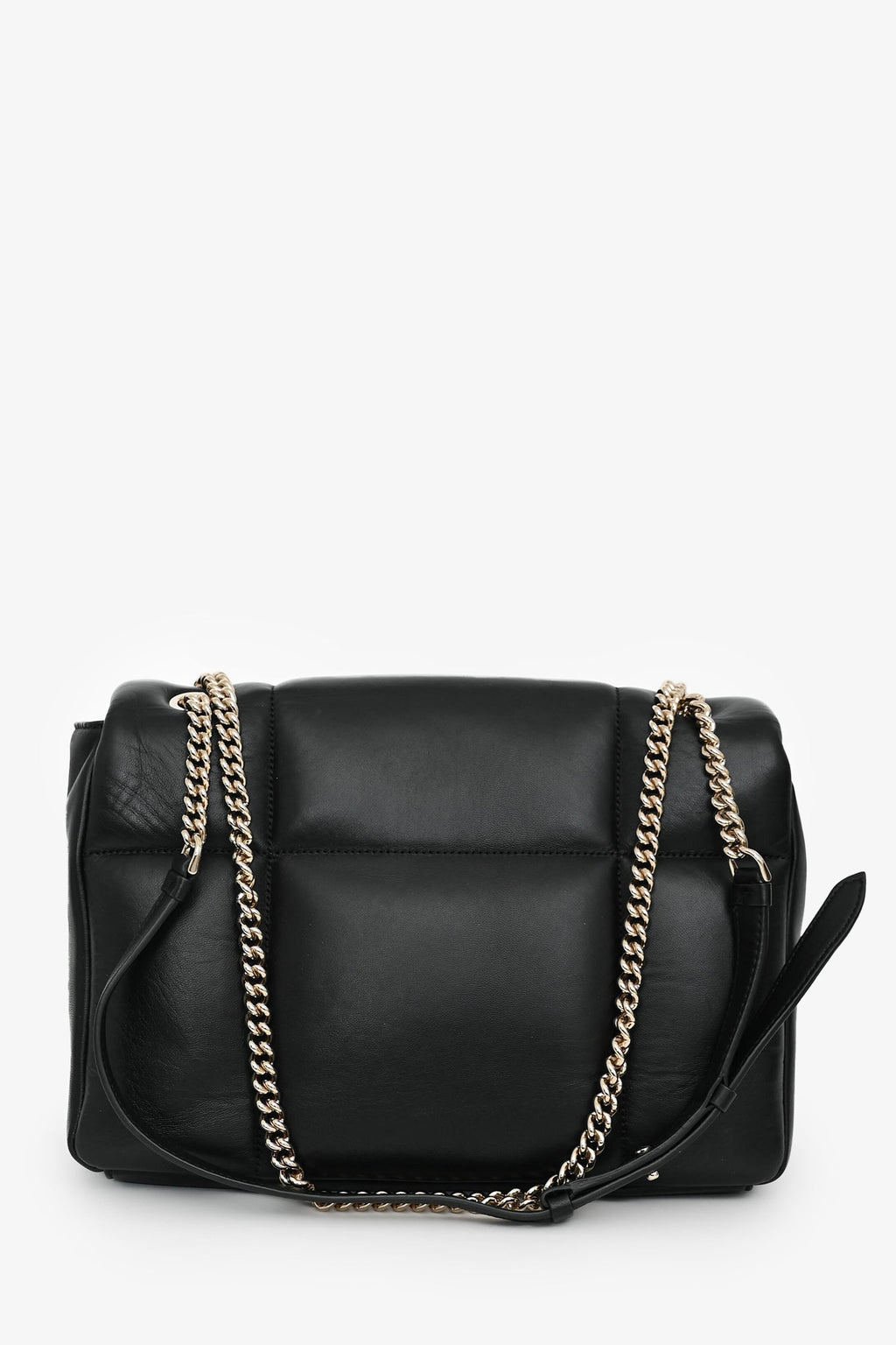 Salvatore Ferragamo Black Quilted Leather Vera Bow Shoulder Bag