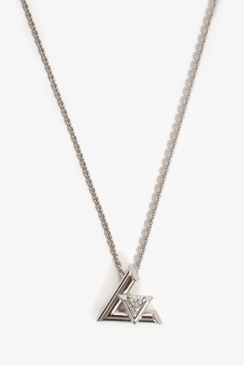 Louis Vuitton 18k White Gold/Diamond 'Volt One' Necklace