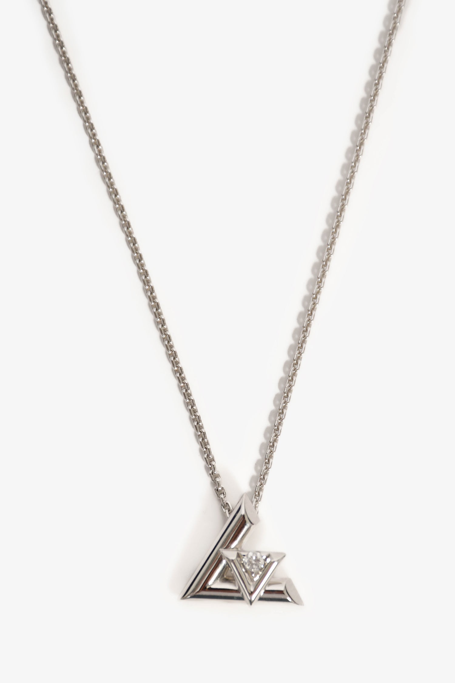 Louis Vuitton 18k White Gold/Diamond 'Volt One' Necklace