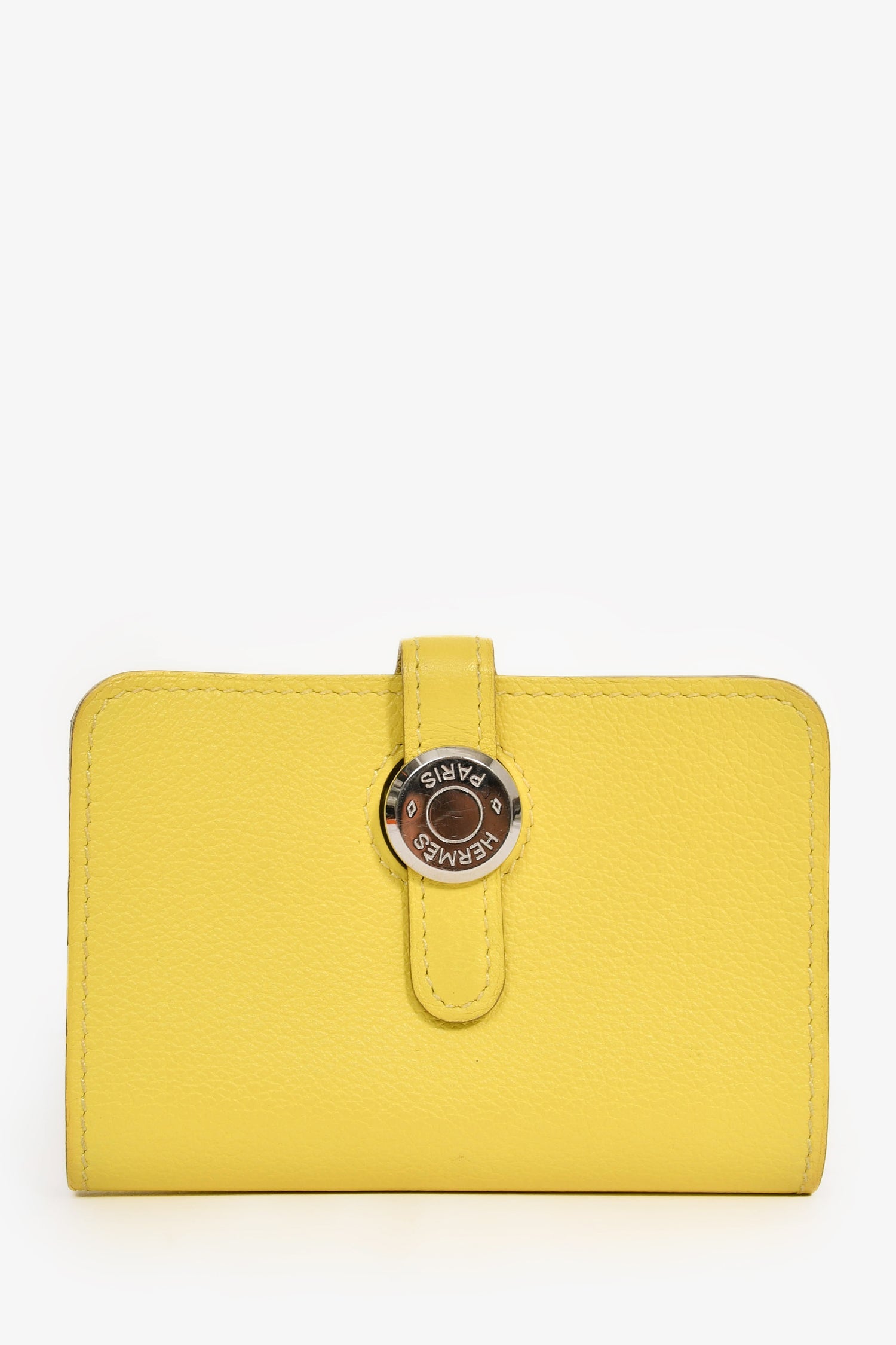 Hermès Yellow Leather 'Dogon'  Holder