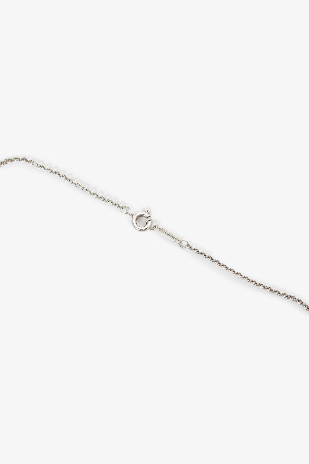 Tiffany & Co. Sterling Silver Diamond Daisy Key Pendant Necklace