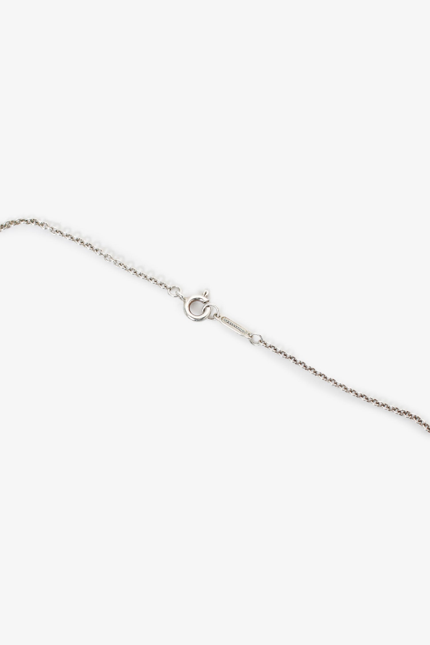 Tiffany & Co. Sterling Silver Diamond Daisy Key Pendant Necklace