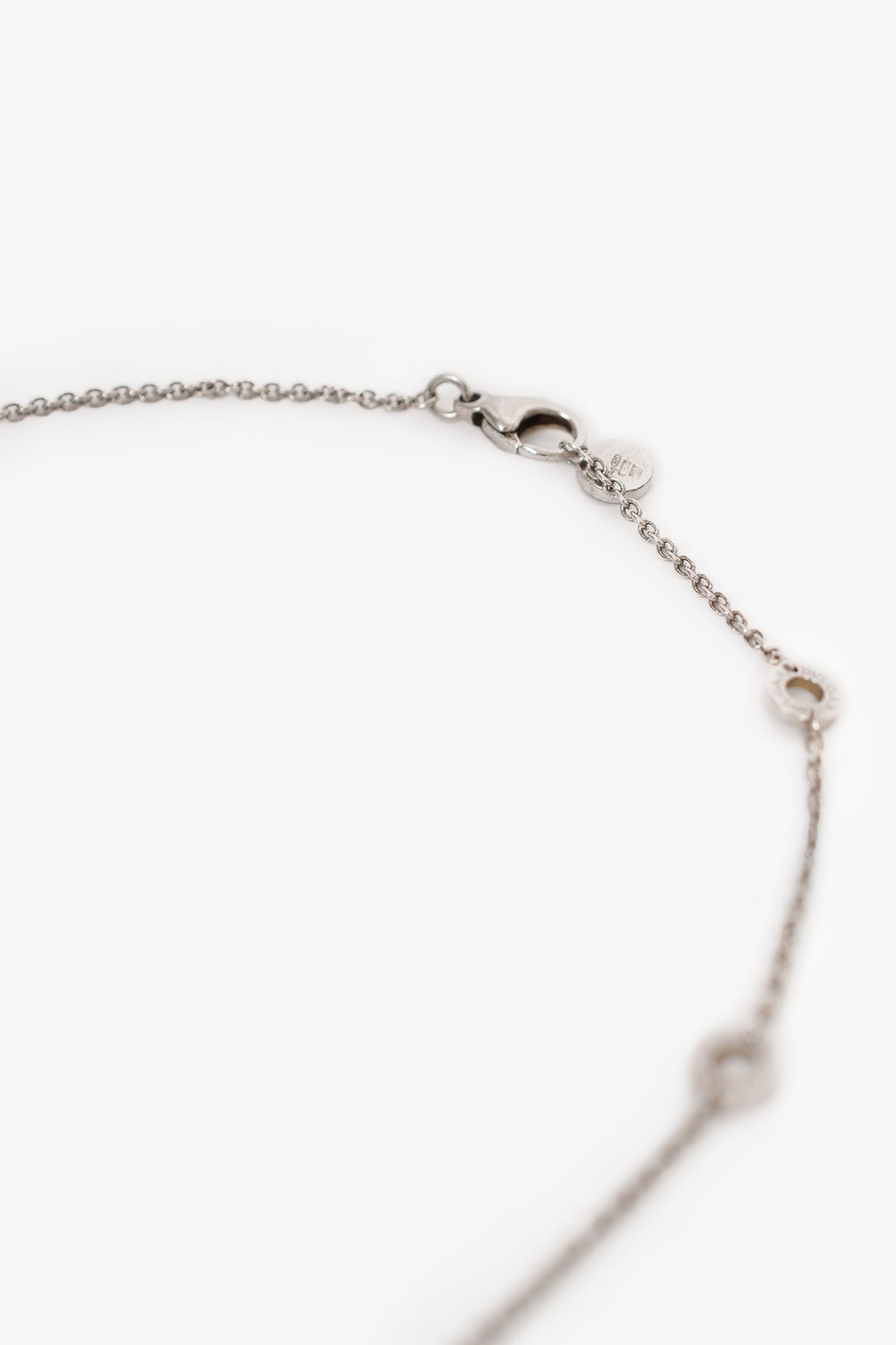 Bvlgari Sterling Silver Black Ceramic Save The Children Necklace