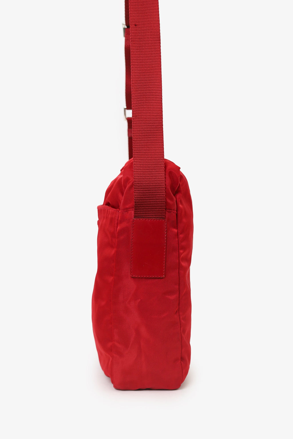 Prada Red Nylon Crossbody Messenger Bag