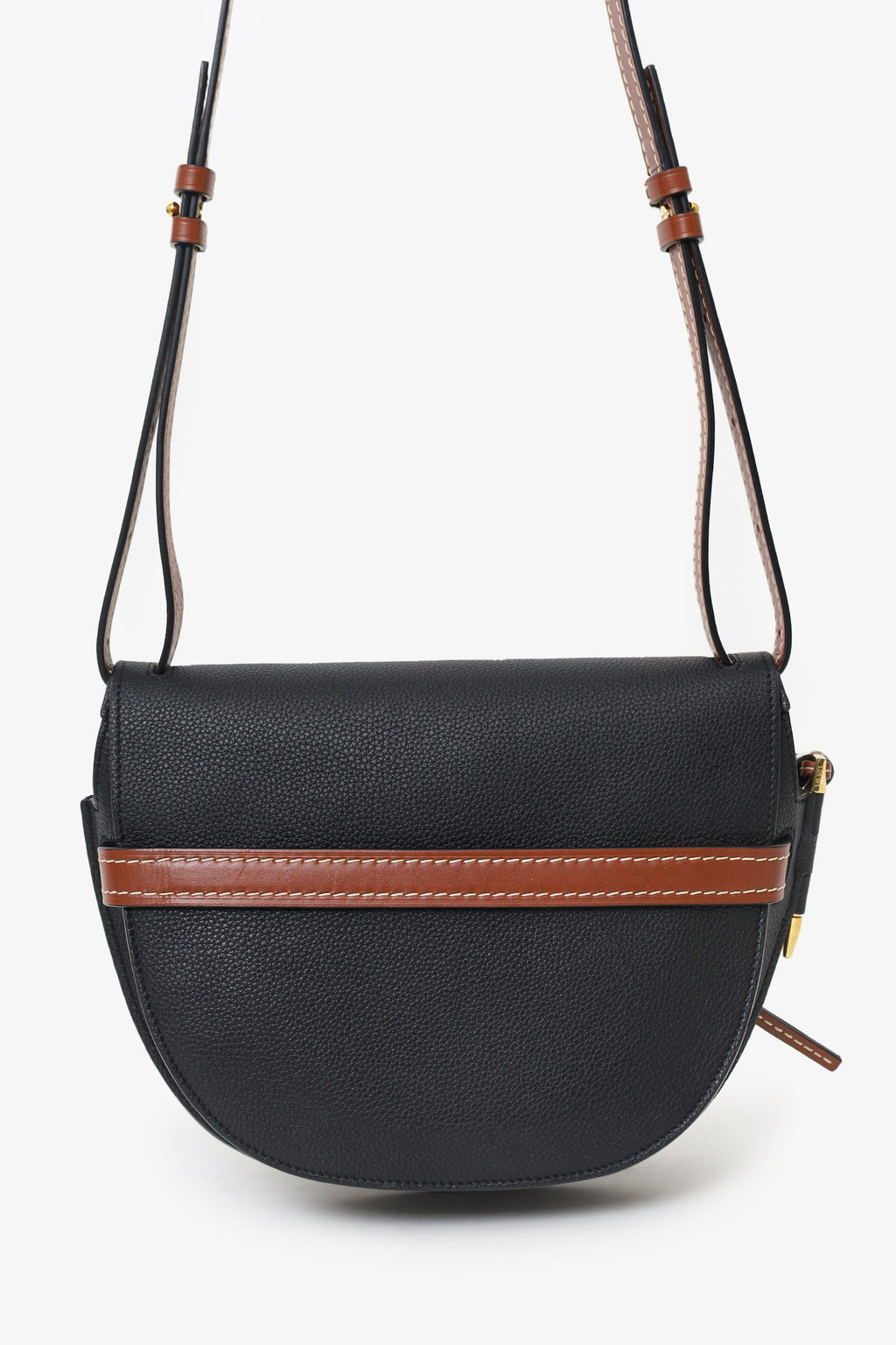 Loewe Black/Brown Leather 'Gate' Crossbody Bag