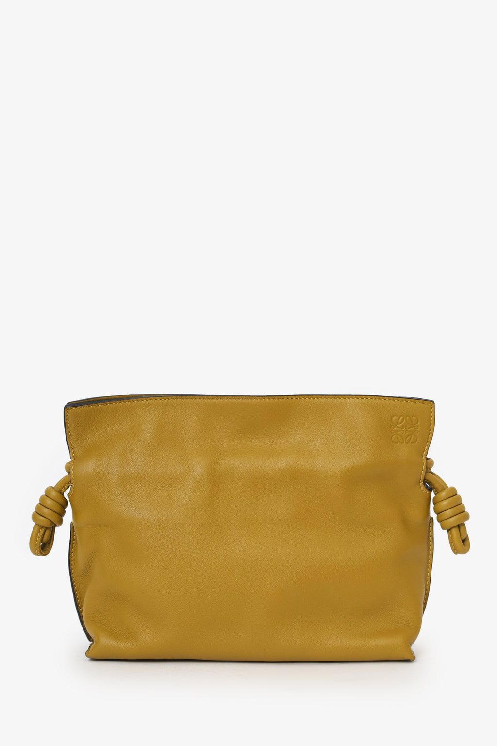 Loewe Mustard Yellow Leather Flamenco Mini Leather Crossbody Bag
