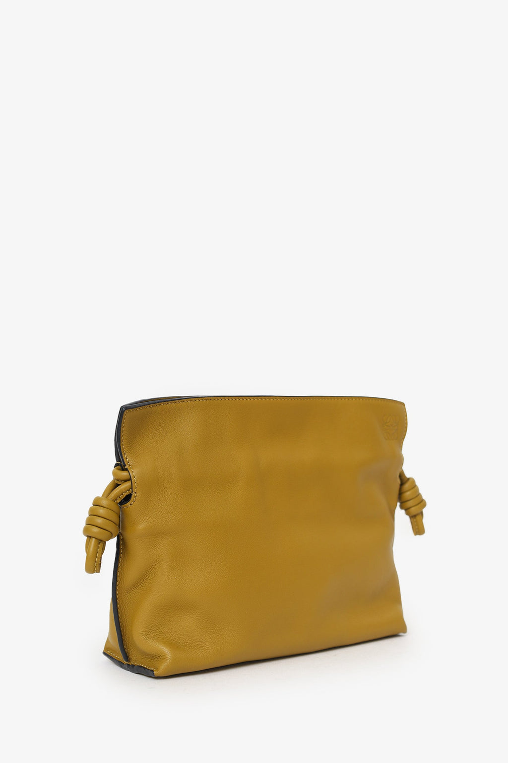 Loewe Mustard Yellow Leather Flamenco Mini Leather Crossbody Bag