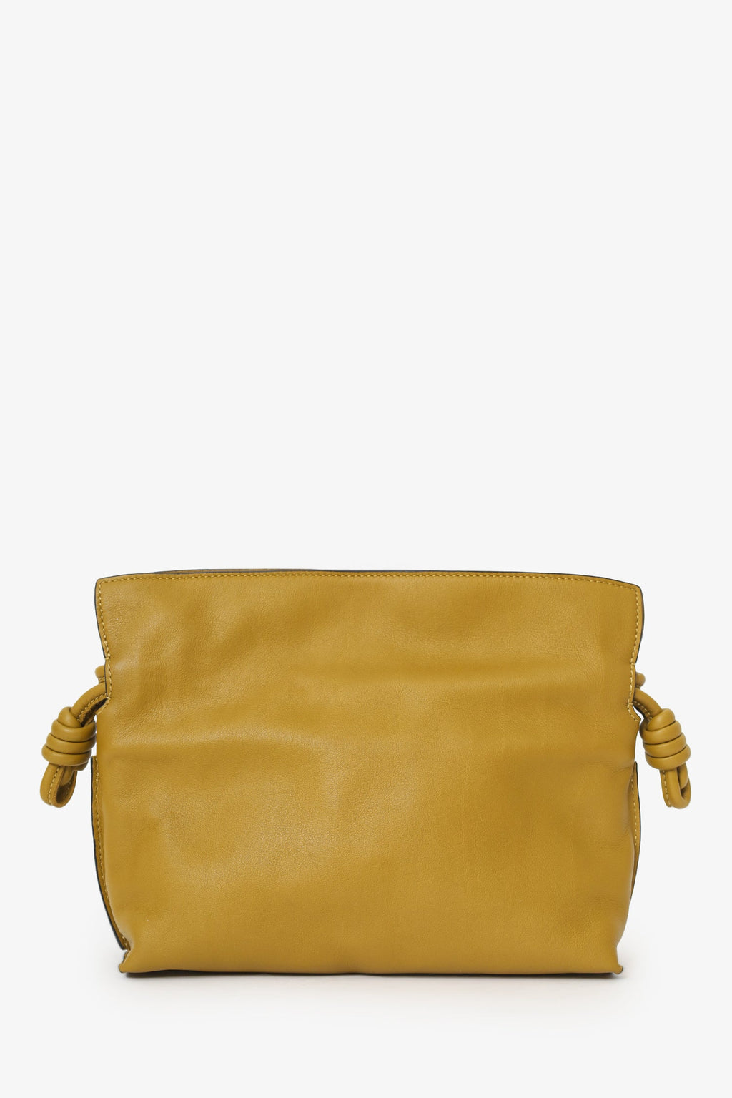 Loewe Mustard Yellow Leather Flamenco Mini Leather Crossbody Bag