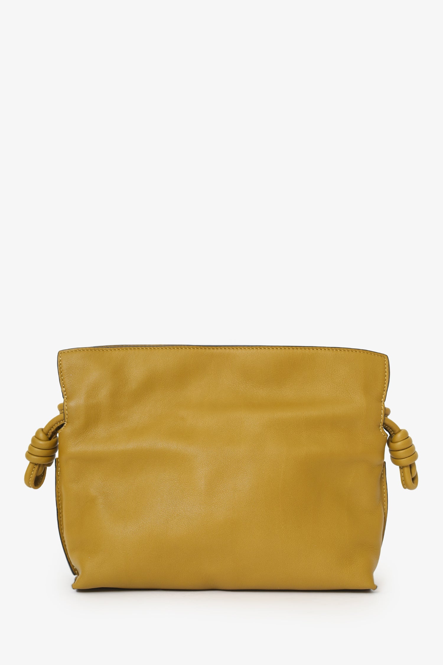 Loewe Mustard Yellow Leather Flamenco Mini Leather Crossbody Bag