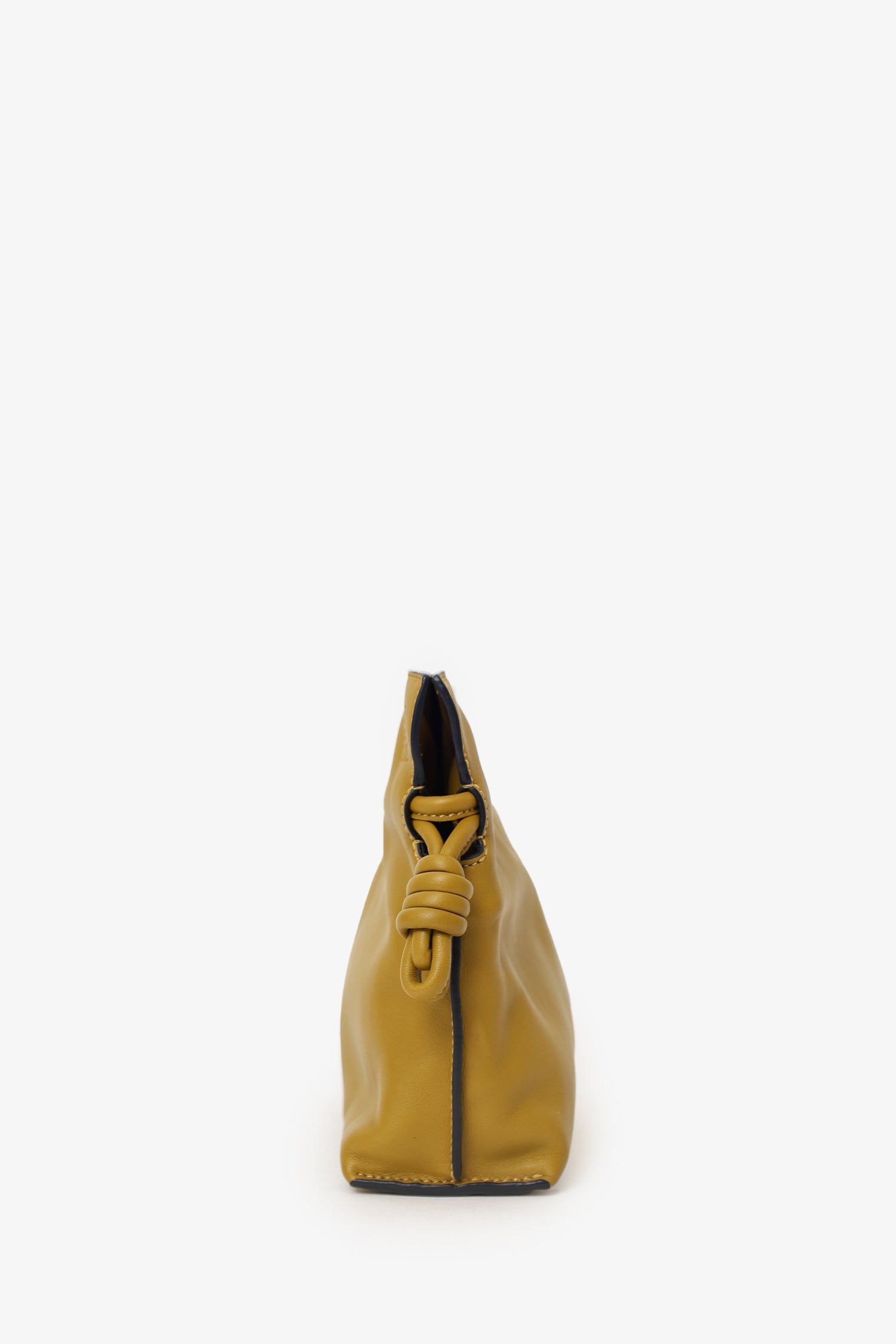 Loewe Mustard Yellow Leather Flamenco Mini Leather Crossbody Bag