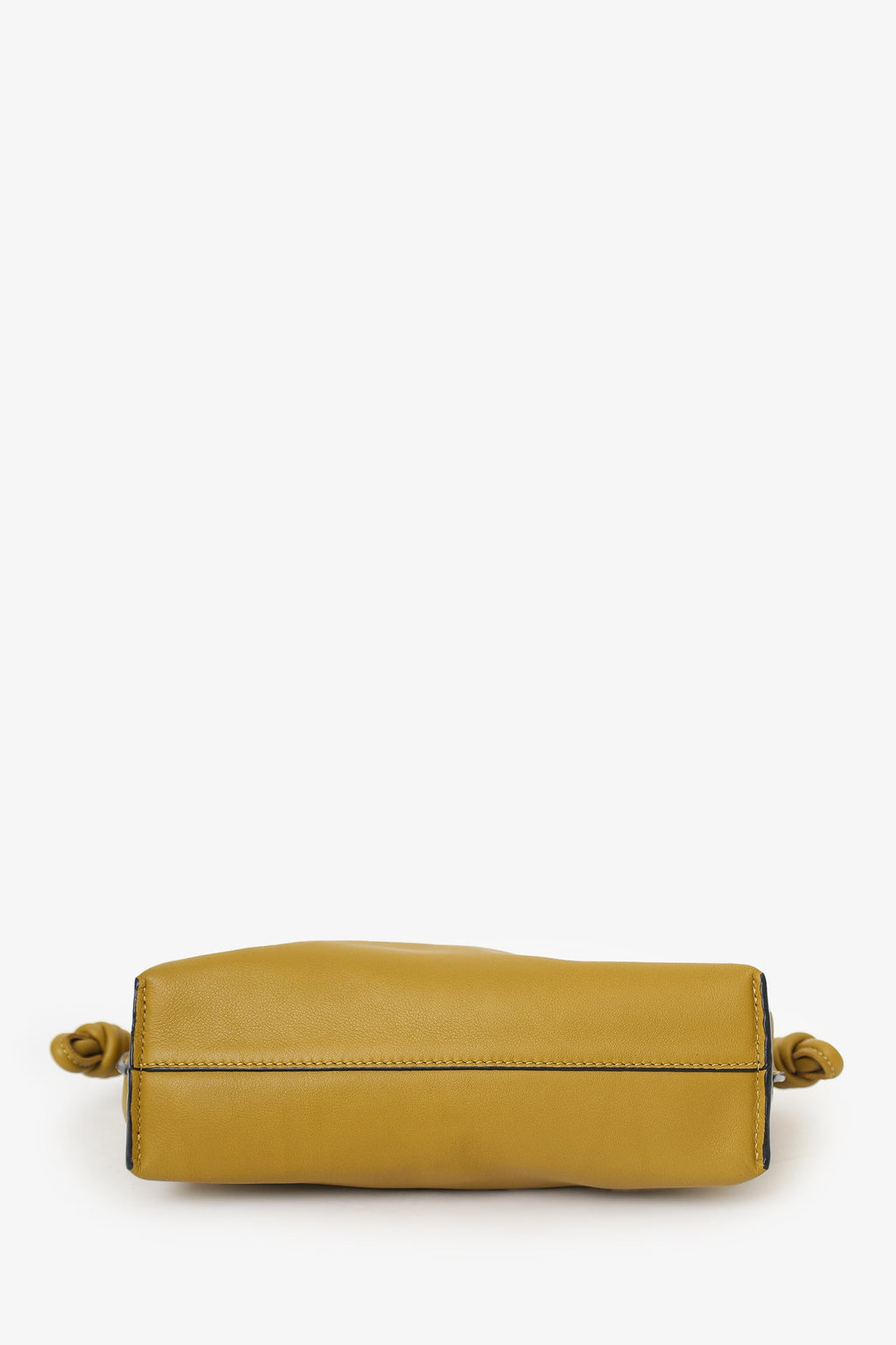 Loewe Mustard Yellow Leather Flamenco Mini Leather Crossbody Bag